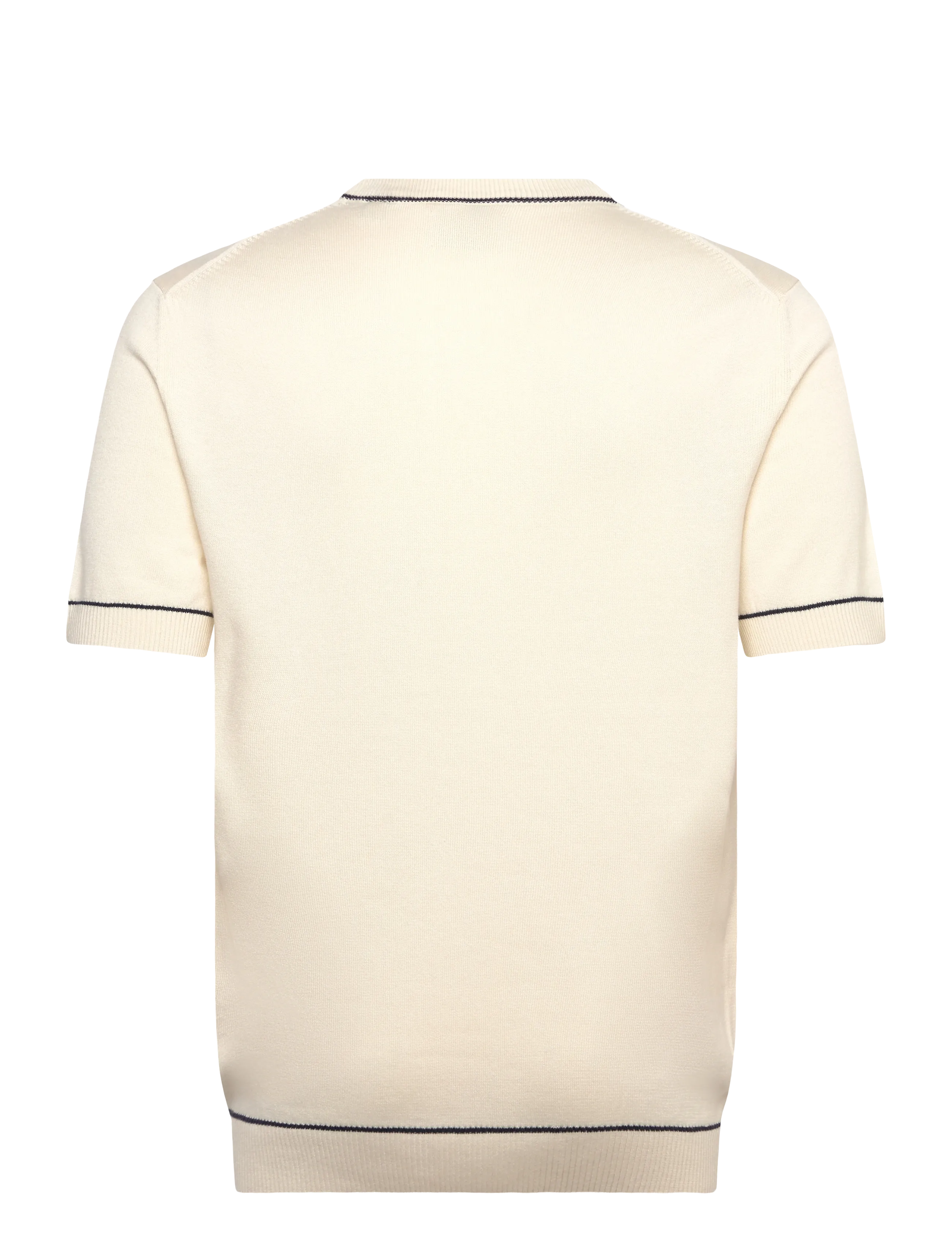 Gant - COTTON MODAL SS C-NECK - short-sleeved t-shirts - cream - 2