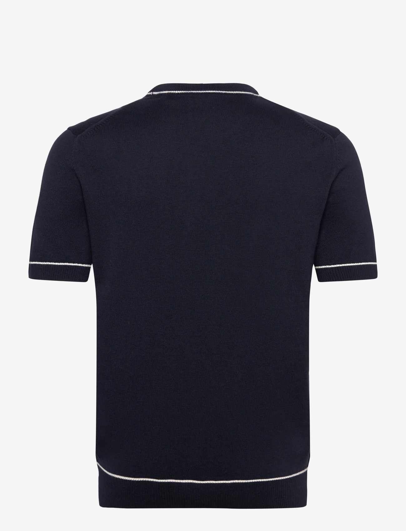 Gant - COTTON MODAL SS C-NECK - krótki rękaw - evening blue - 2