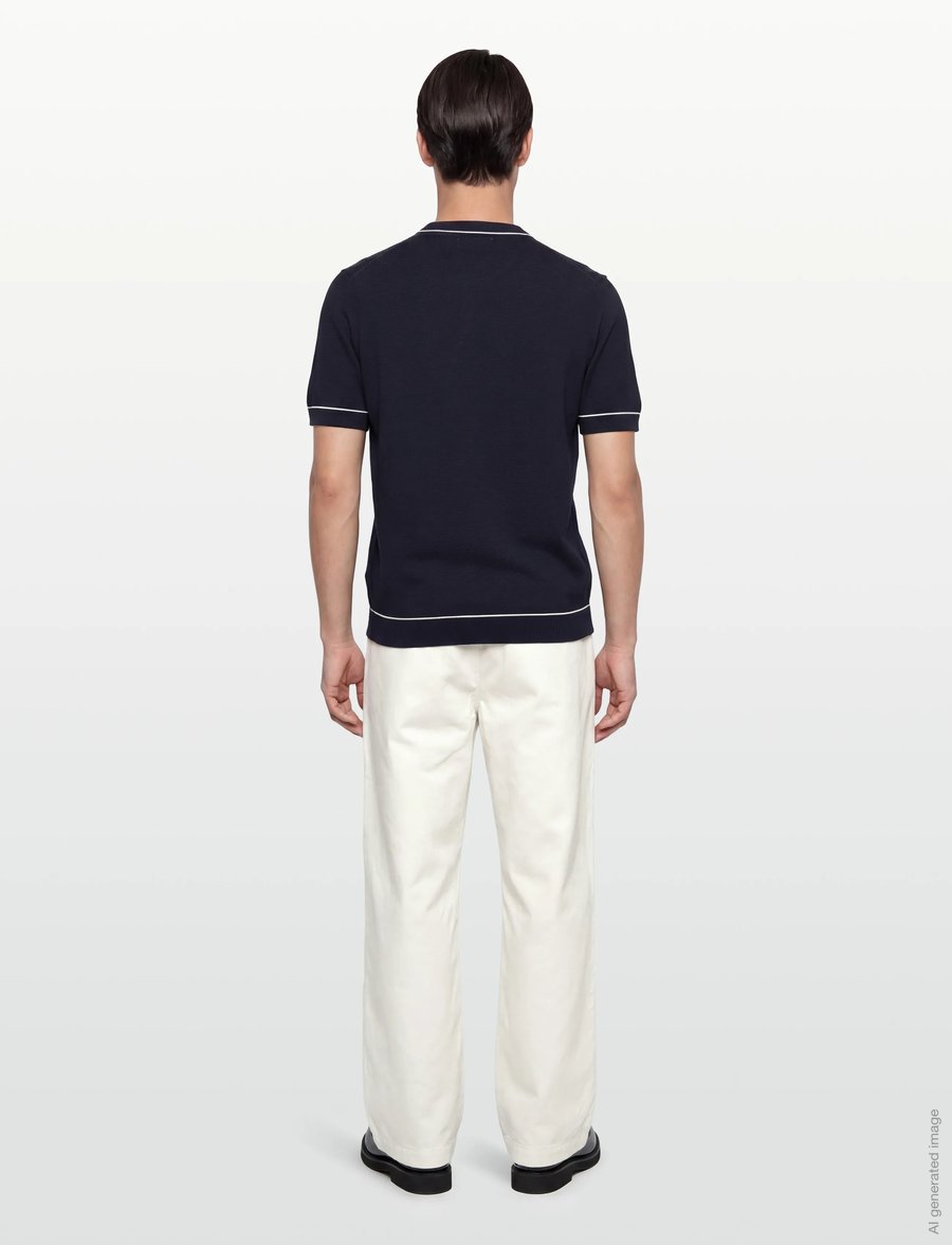 Gant - COTTON MODAL SS C-NECK - stutterma bolir - evening blue - 4