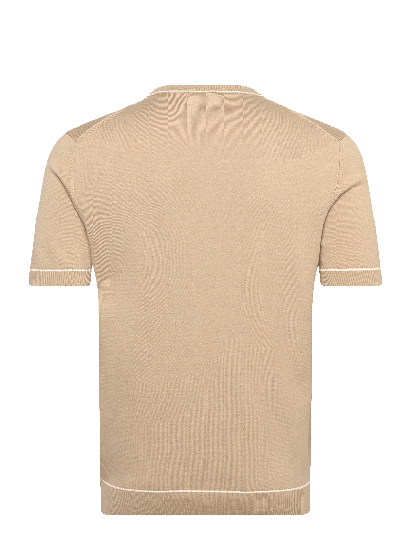 Gant - COTTON MODAL SS C-NECK - marškinėliai trumpomis rankovėmis - oat beige - 2