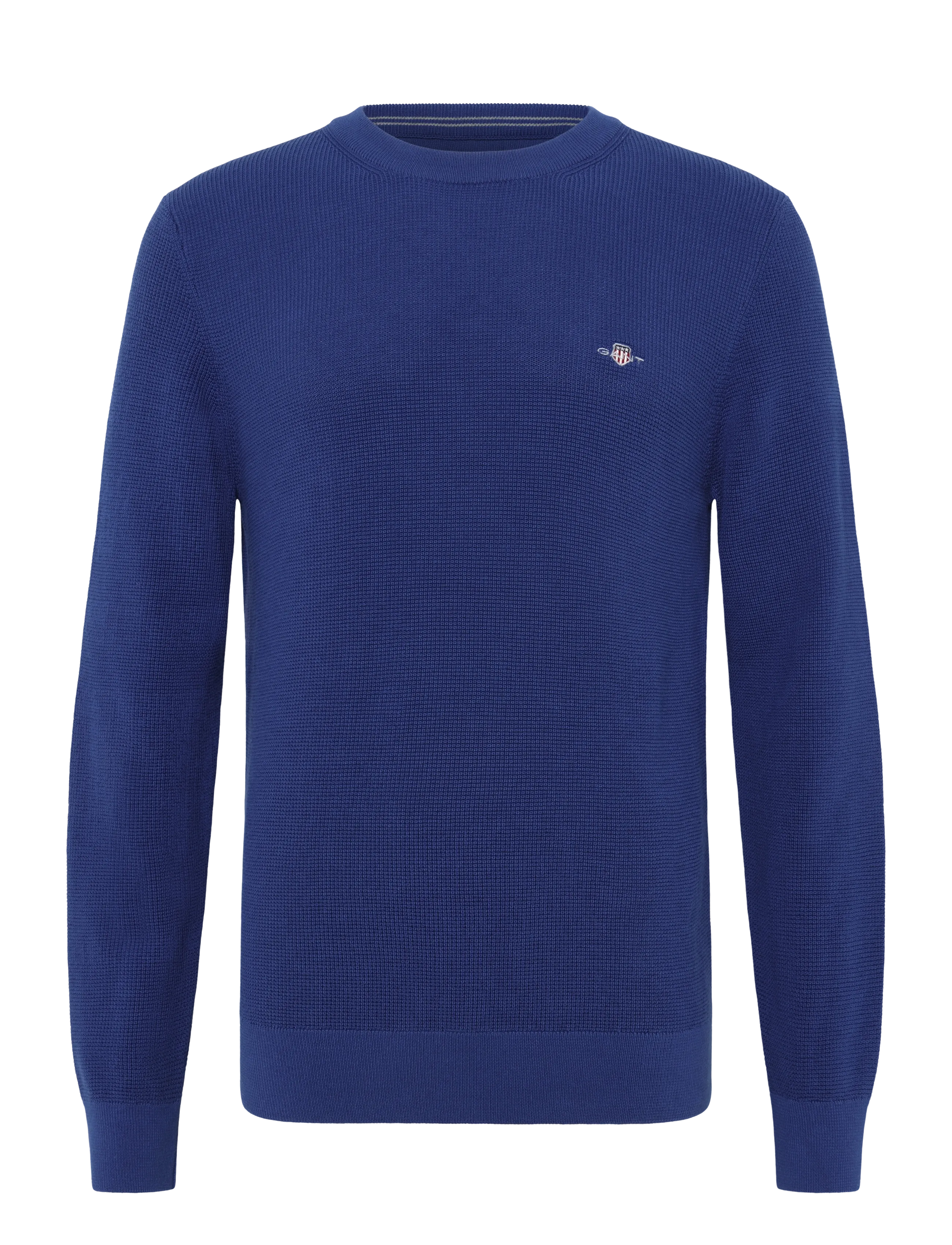 GANT Waffle Knit Pullover Blau - S - Herren