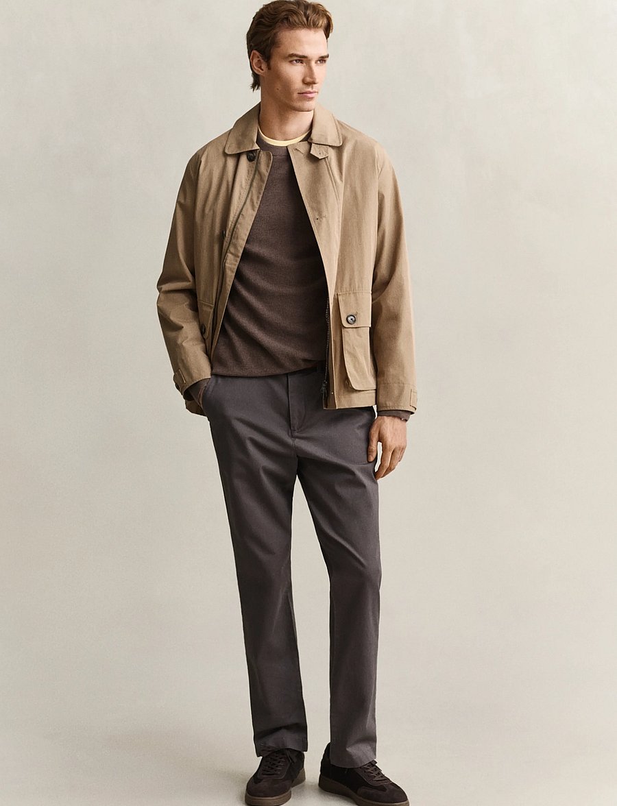 Gant - Waffle Knit Sweater - rundhals - dark hazelnut melange - 4