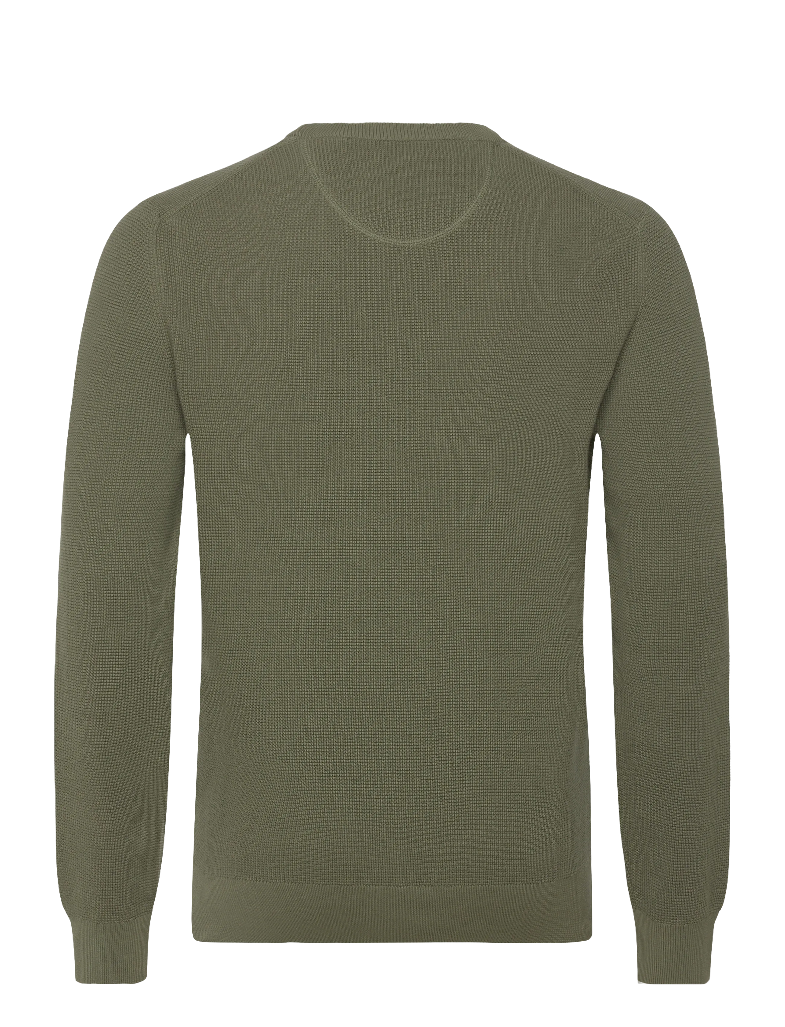 Gant - Waffle Knit Sweater - Ümmarguse kaelusega kudumid - dry herb green - 2