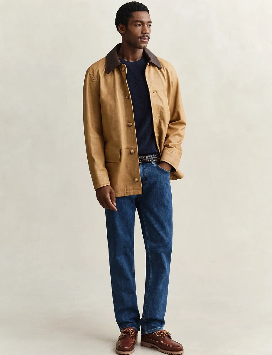Gant - Waffle Knit Sweater - rundhals - evening blue - 4
