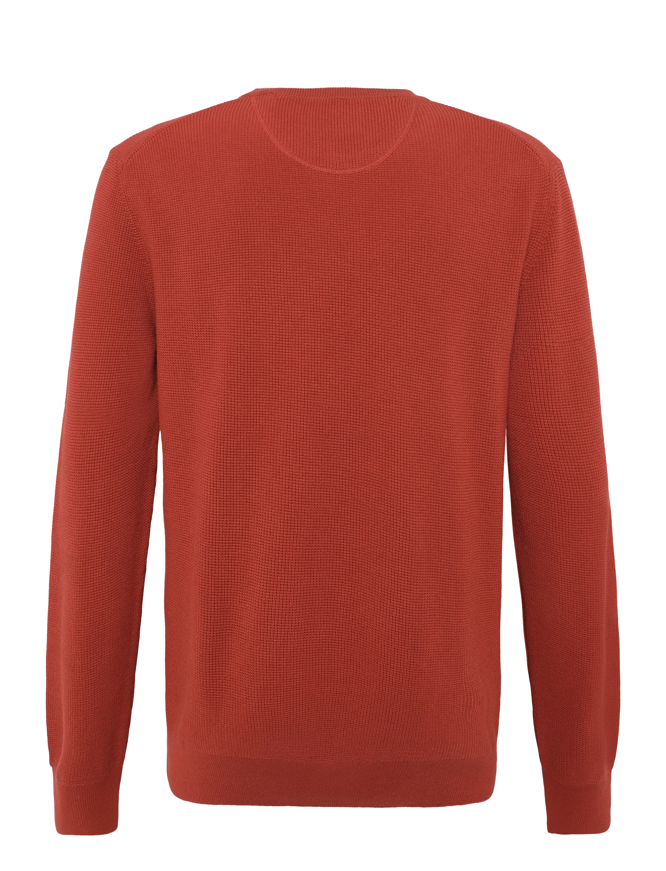 Gant - Waffle Knit Sweater - Ümara kaelusega - maple fire - 1