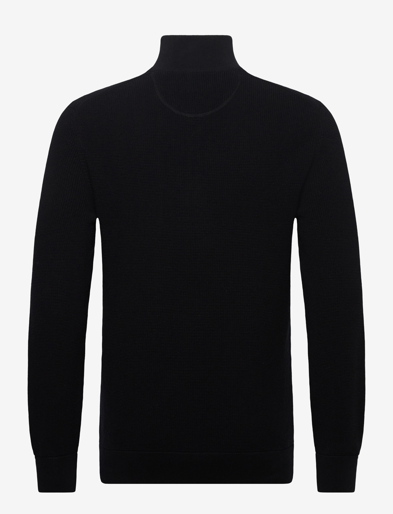 Gant - MICRO TEXTURED COTTON HALF ZIP - pullover mit halbem reißverschluss - black - 2