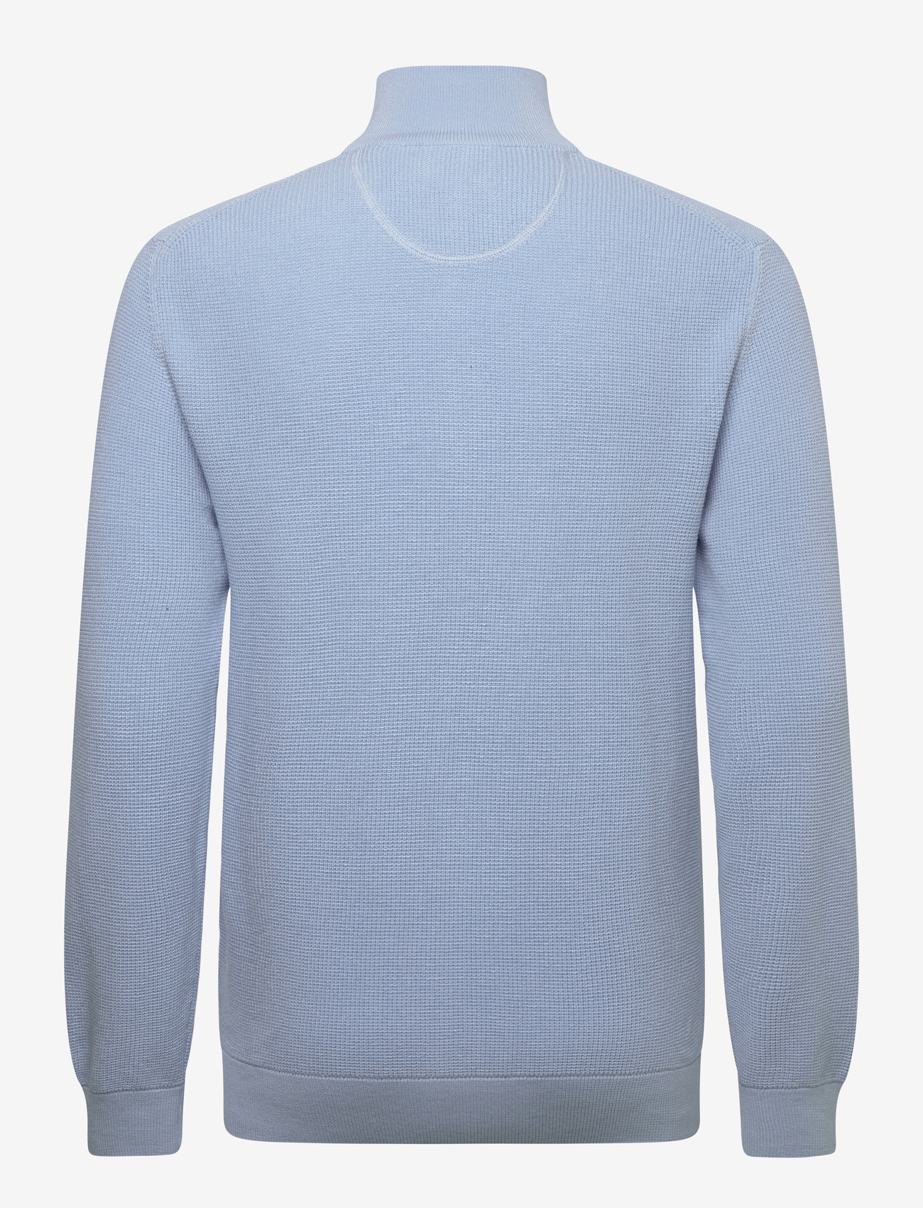 GANT - MICRO TEXTURED COTTON HALF ZIP - tõmblukk-kaelusega džemprid - fresh blue - 1