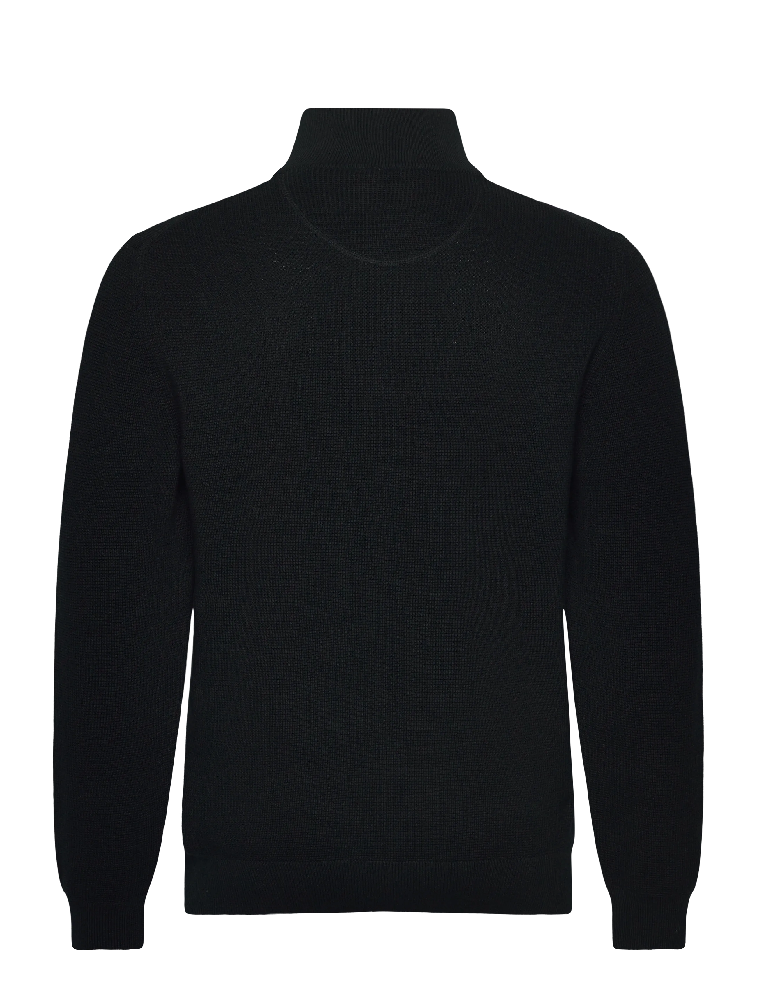 Gant - Waffle Knit Zip Cardigan - fullzip strik - black - 2