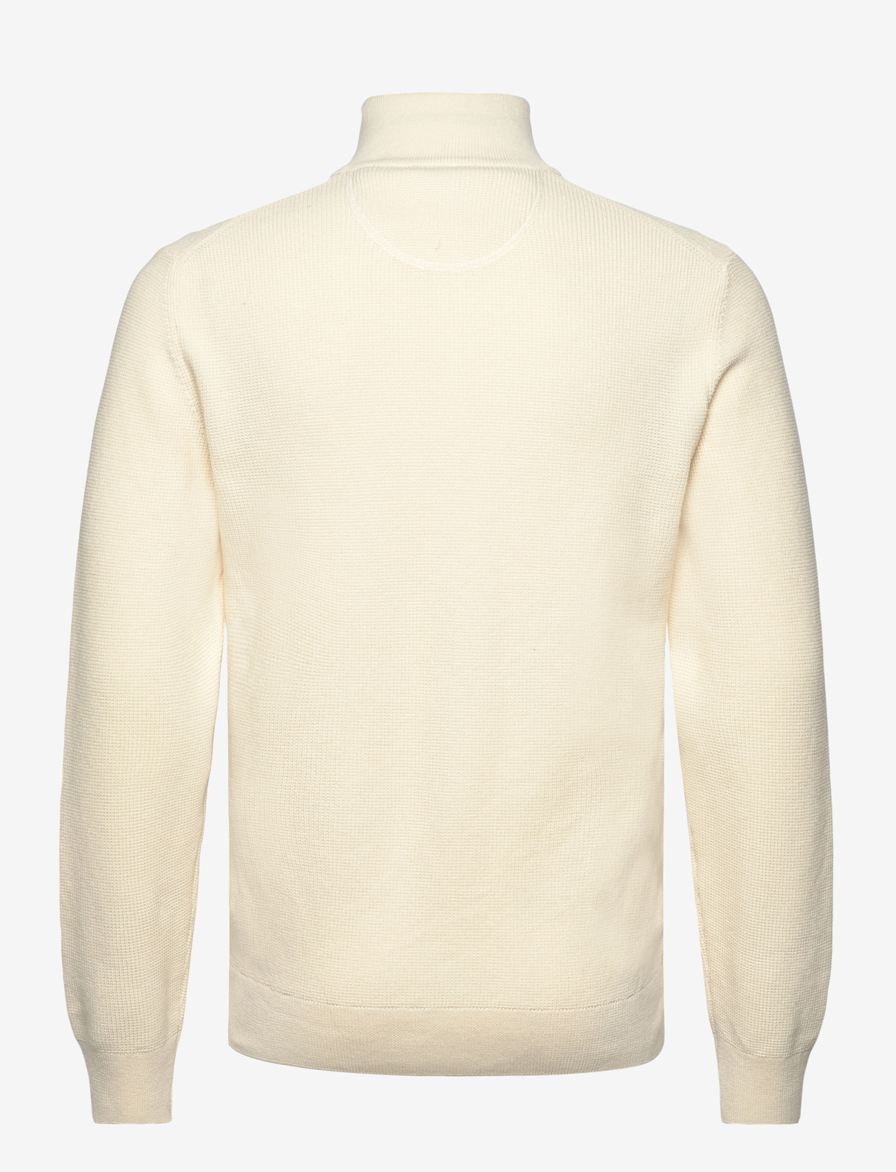 GANT - MICRO TEXTURED COTTON ZIP CARDIGAN - lukuga džemprid - cream - 1