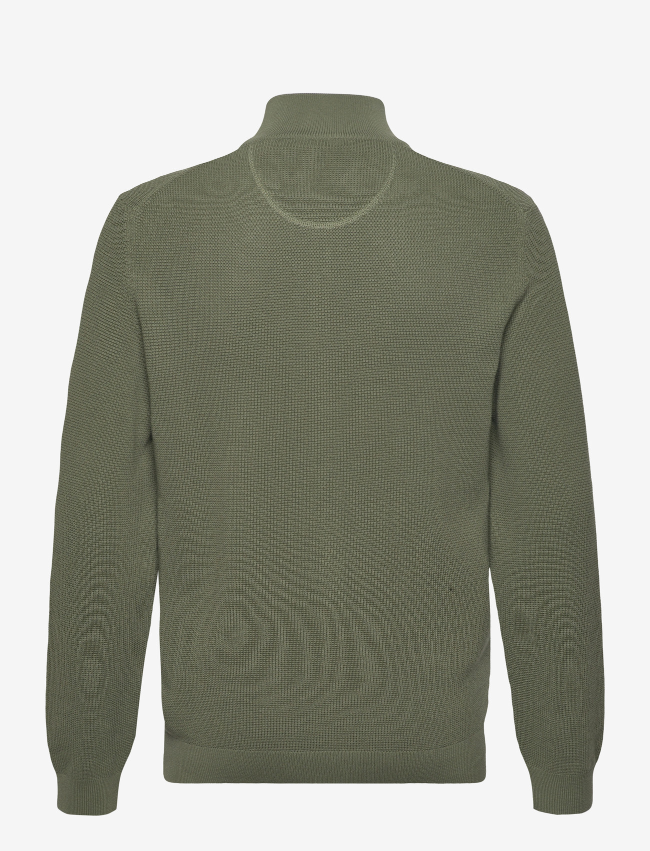 GANT - MICRO TEXTURED COTTON ZIP CARDIGAN - lukuga džemprid - dry herb green - 1