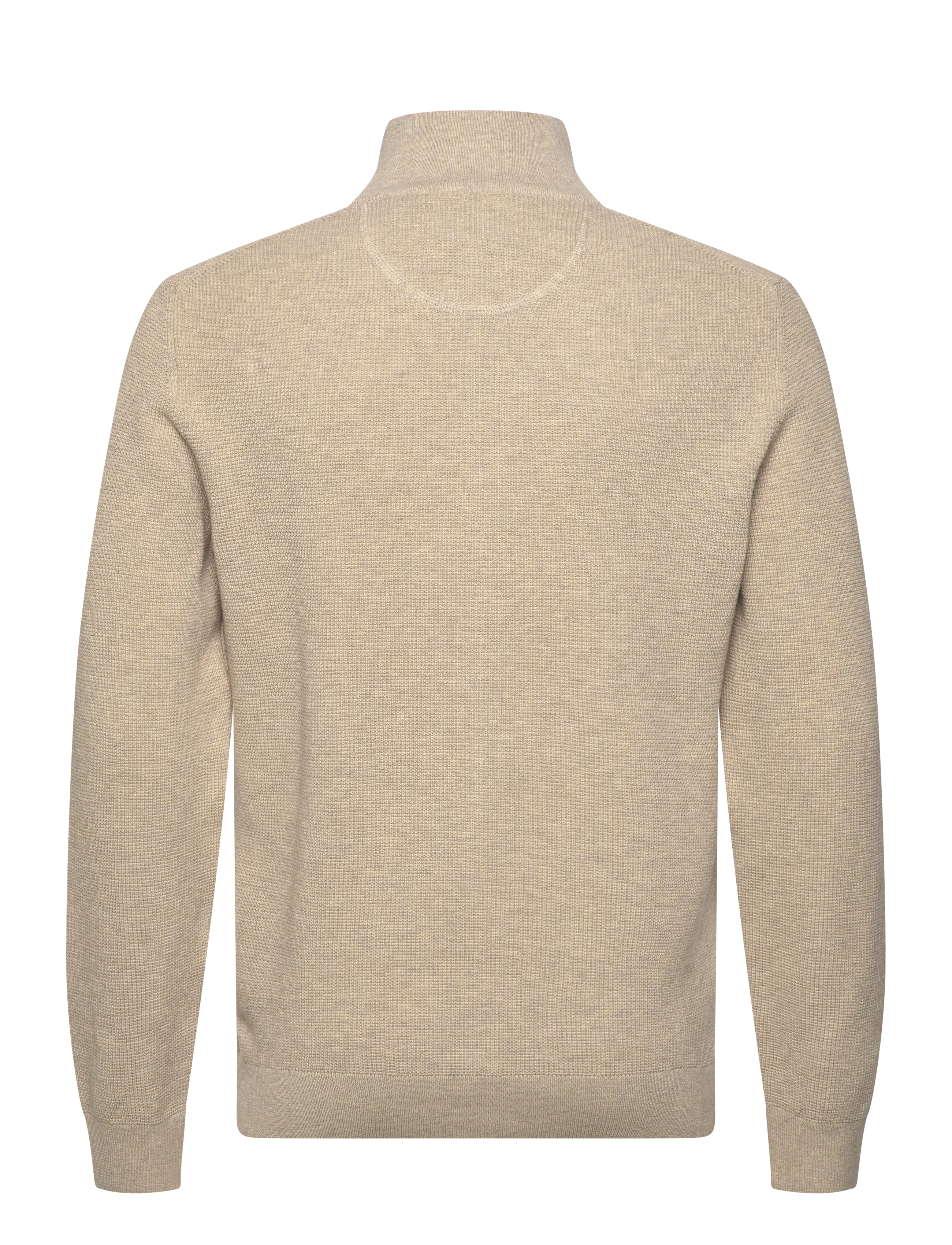 Gant - Waffle Knit Zip Cardigan - fullzip strik - oat melange - 2