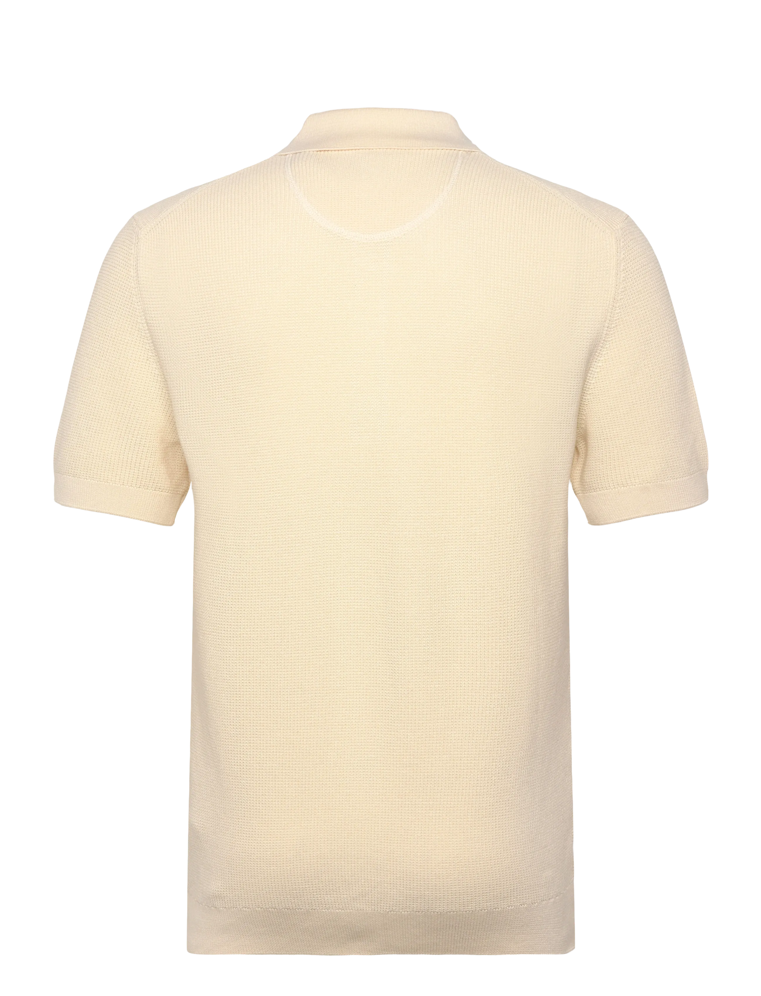 Gant - MICRO TEXTURED COTTON SS POLO - knitted polos - cream - 2