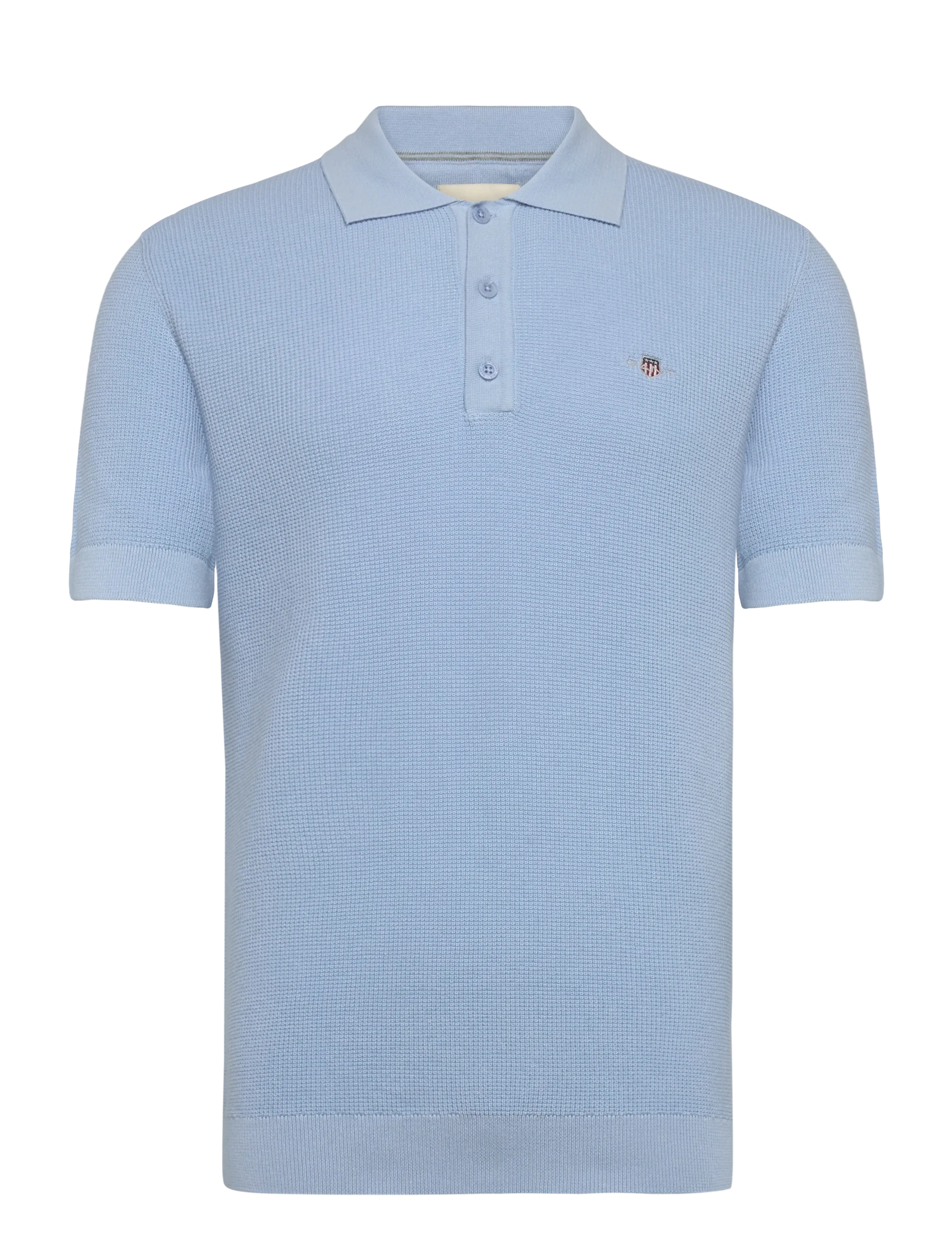 Gant MICRO TEXTURED COTTON SS POLO - Polosärgid - FRESH BLUE / blue