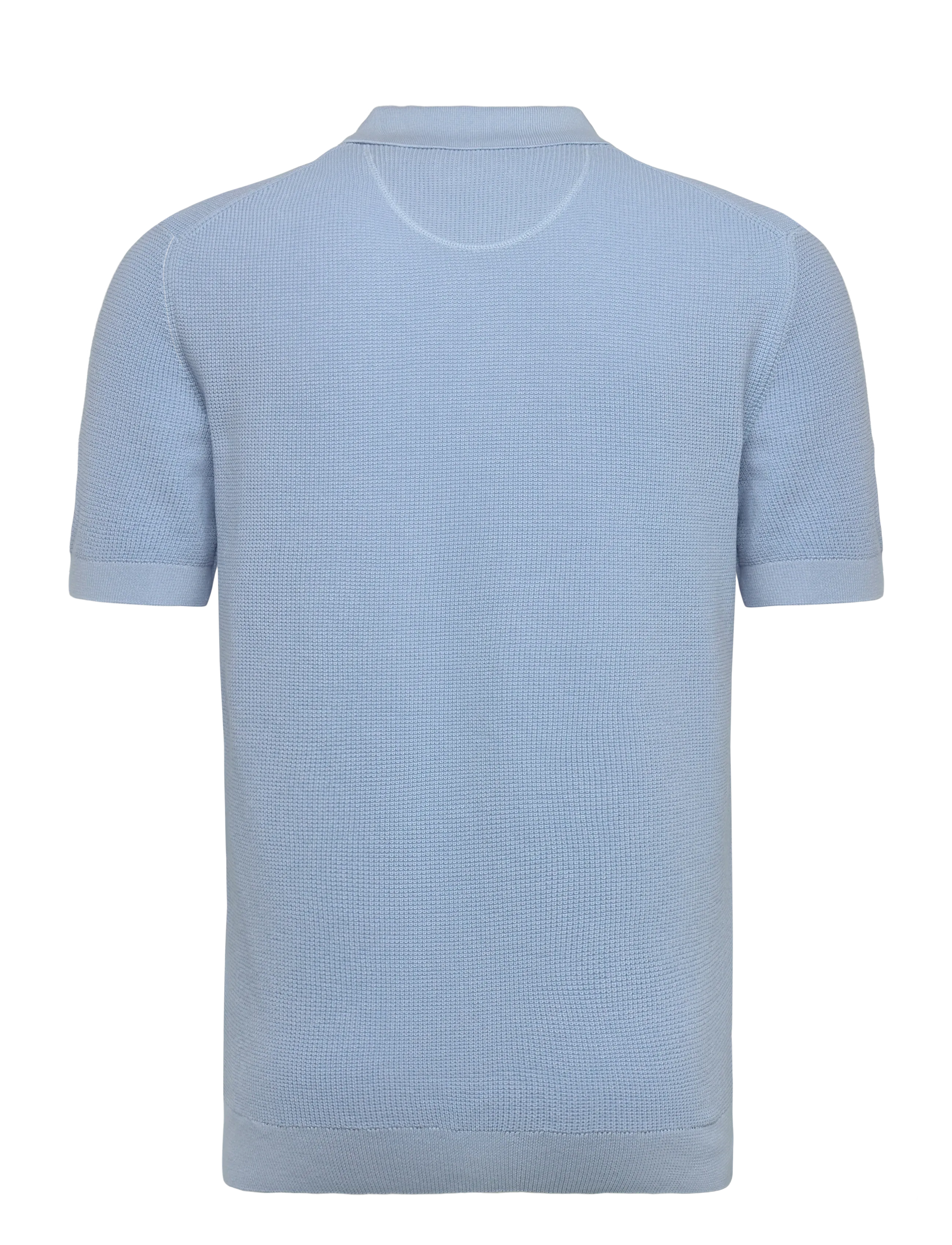 Gant - MICRO TEXTURED COTTON SS POLO - knitted polos - fresh blue - 2