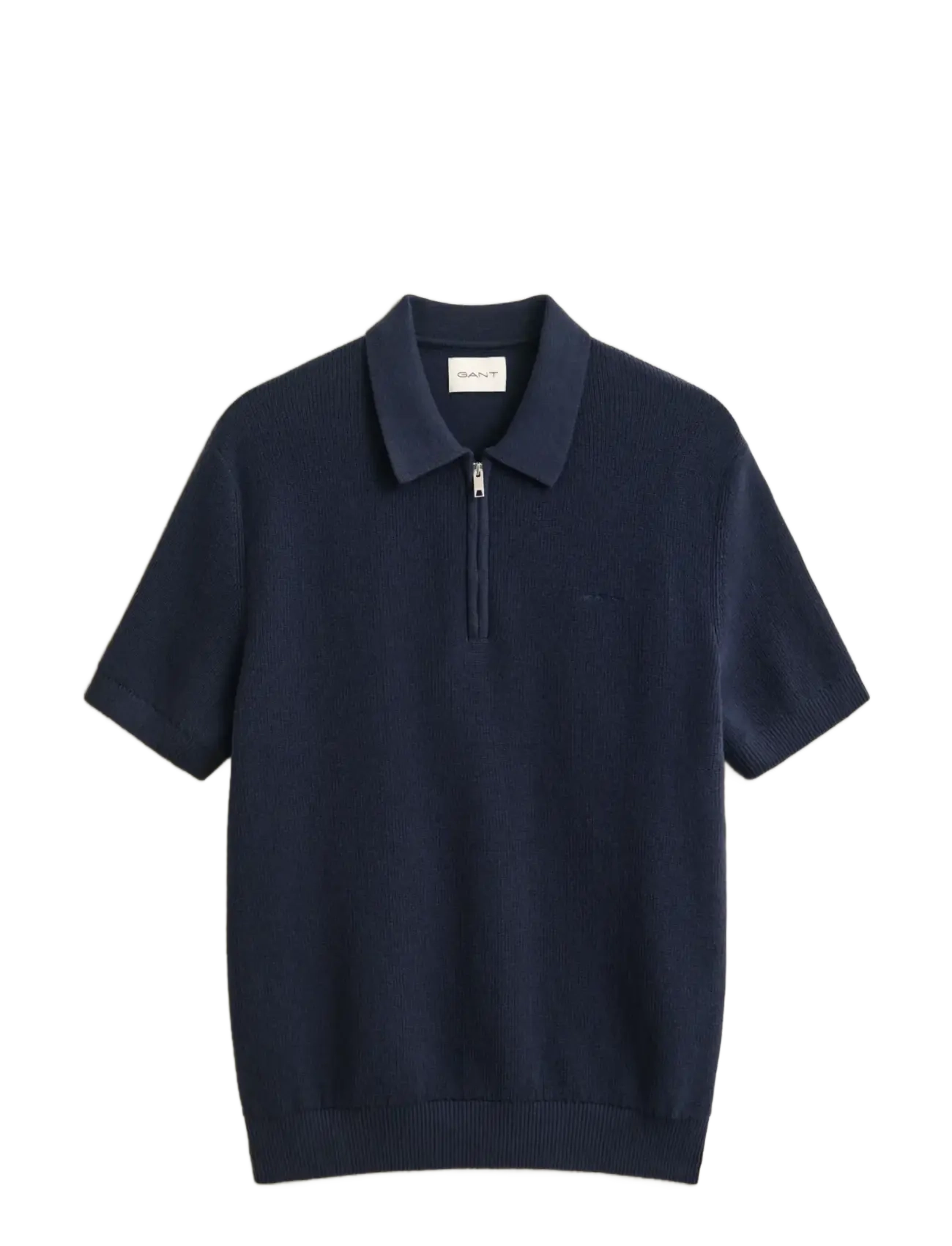 Gant COTTON RIB HZ POLO - Kudumid - EVENING BLUE / navy