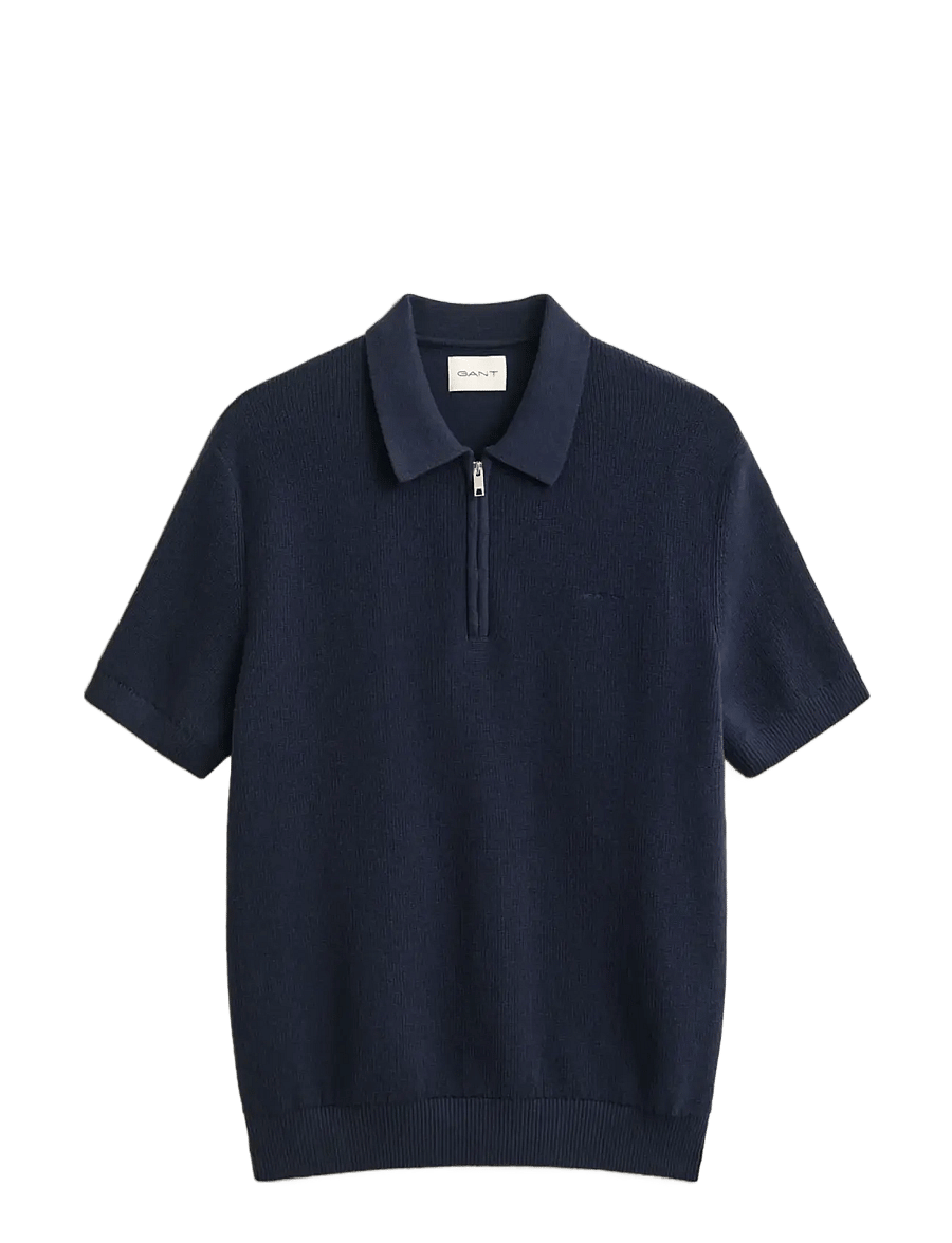 Gant - COTTON RIB HZ POLO - polostrik - evening blue - 0