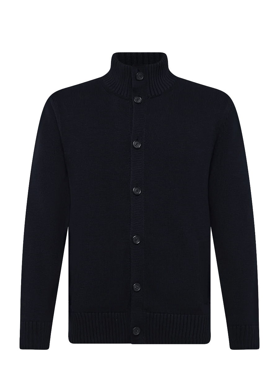 Gant - SUPIMA COTTON BUTTONED CARDIGAN - polokrage - evening blue - 1