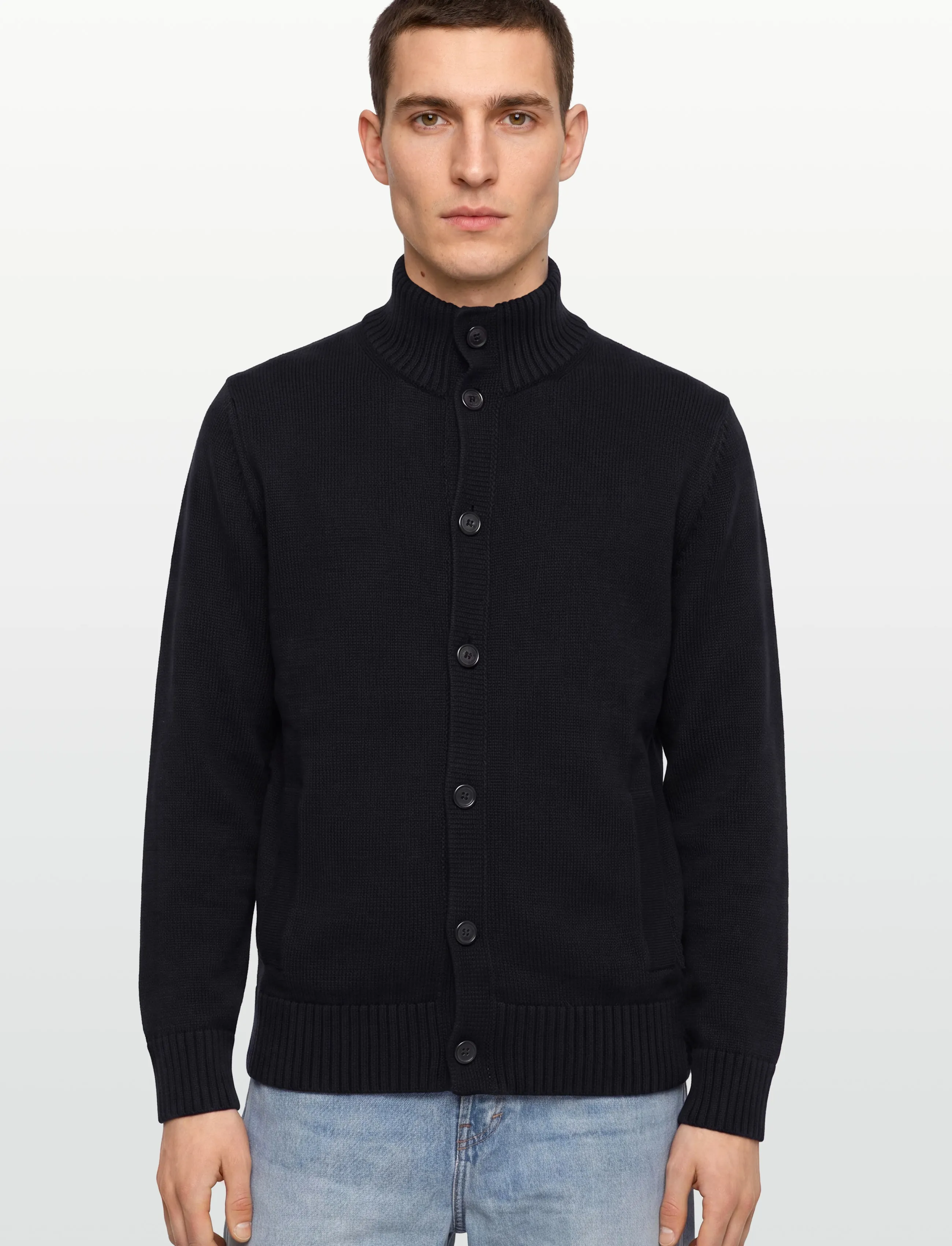 Gant - SUPIMA COTTON BUTTONED CARDIGAN - polokrage - evening blue - 3