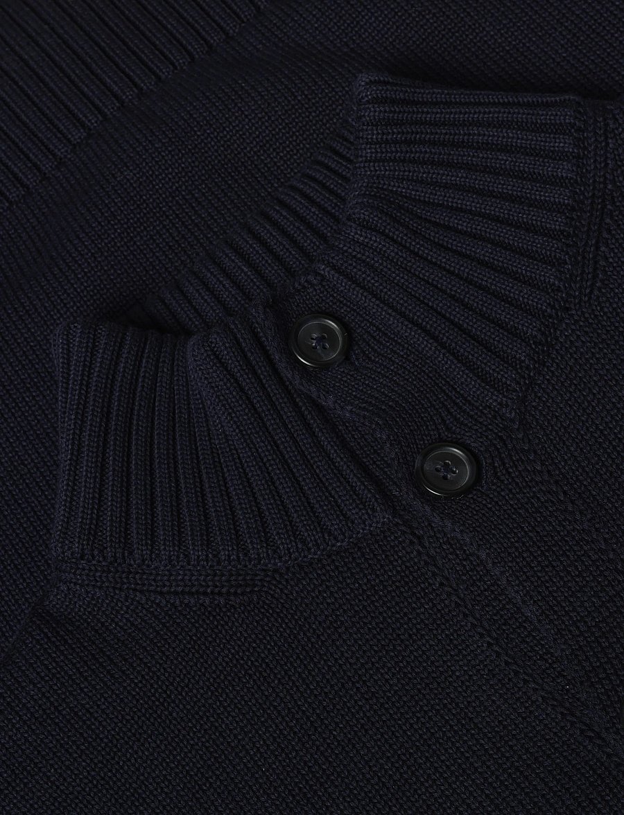 Gant - SUPIMA COTTON BUTTONED CARDIGAN - polokrage - evening blue - 5