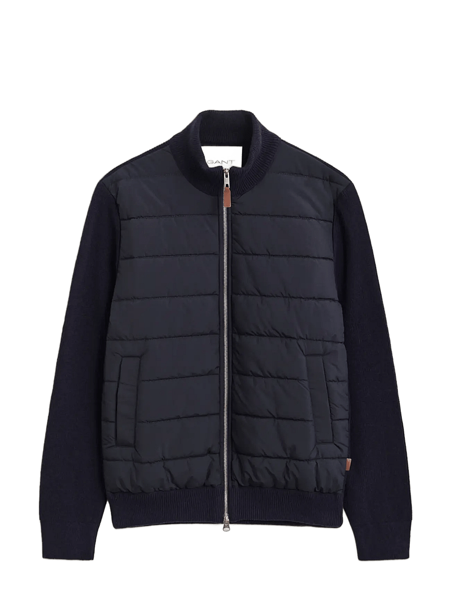 Gant - HYBRID ZIPPED CARDIGAN - evening blue - 0