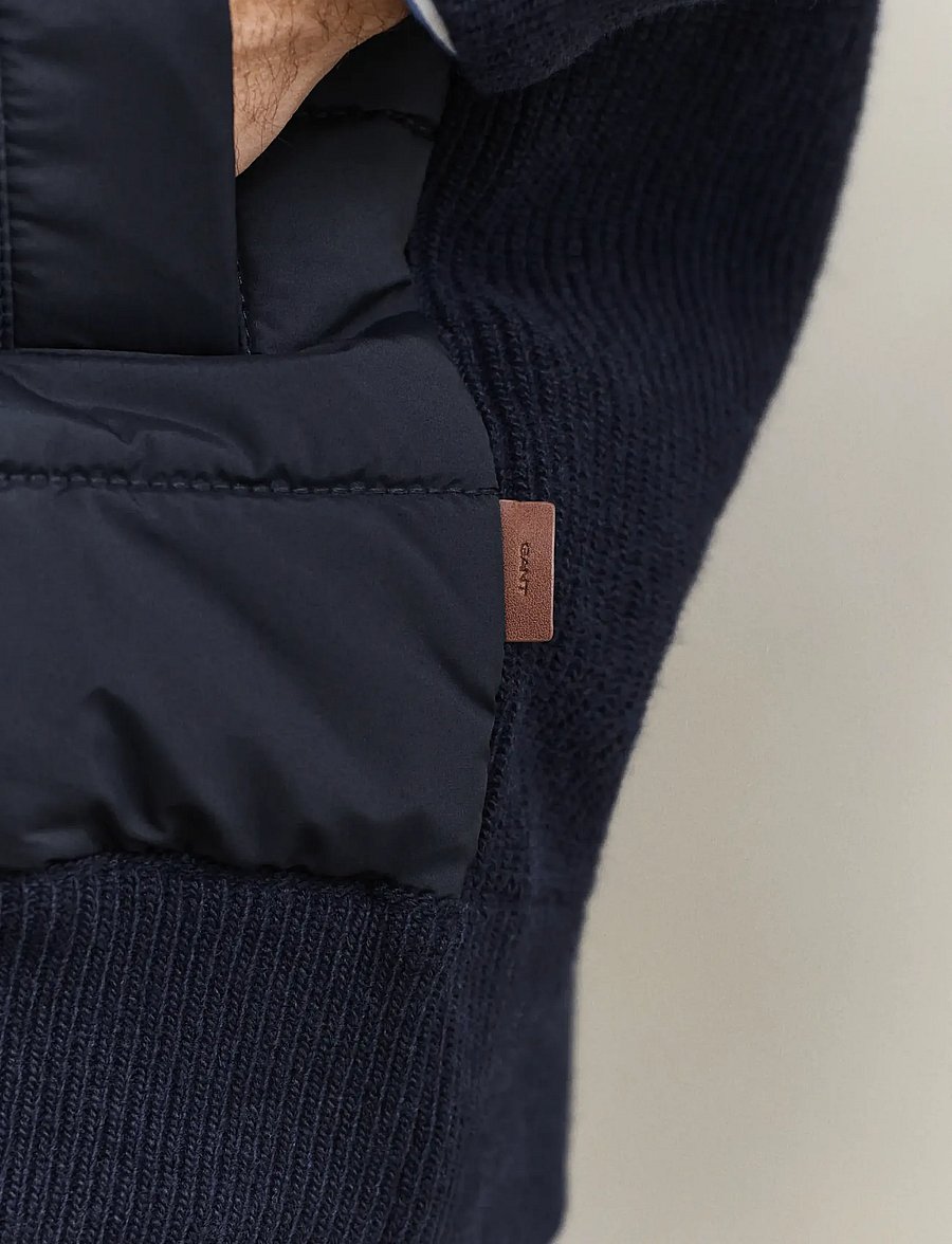 Gant - HYBRID ZIPPED CARDIGAN - voodriga jakid - evening blue - 2