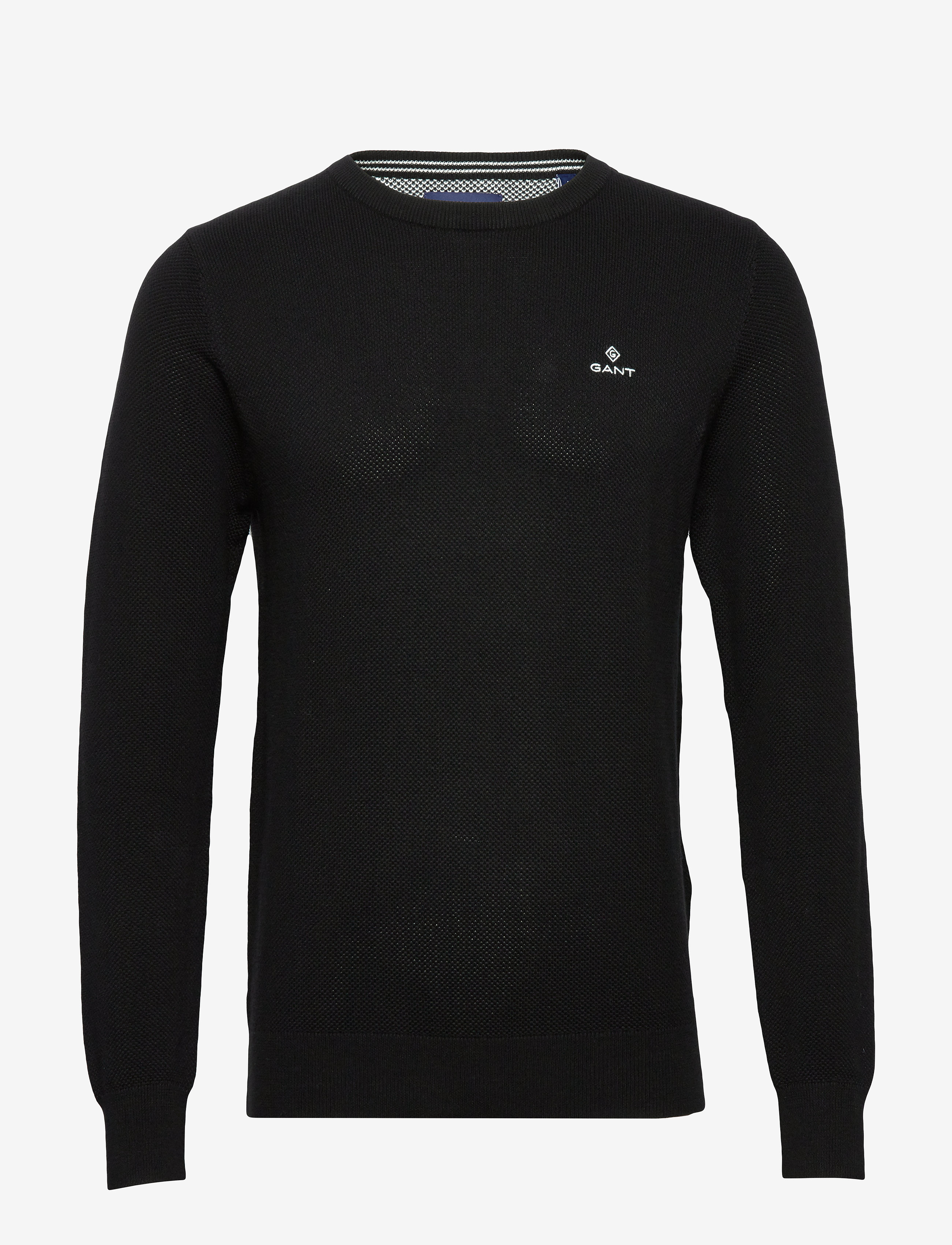 GANT - COTTON PIQUE C-NECK - black - 0