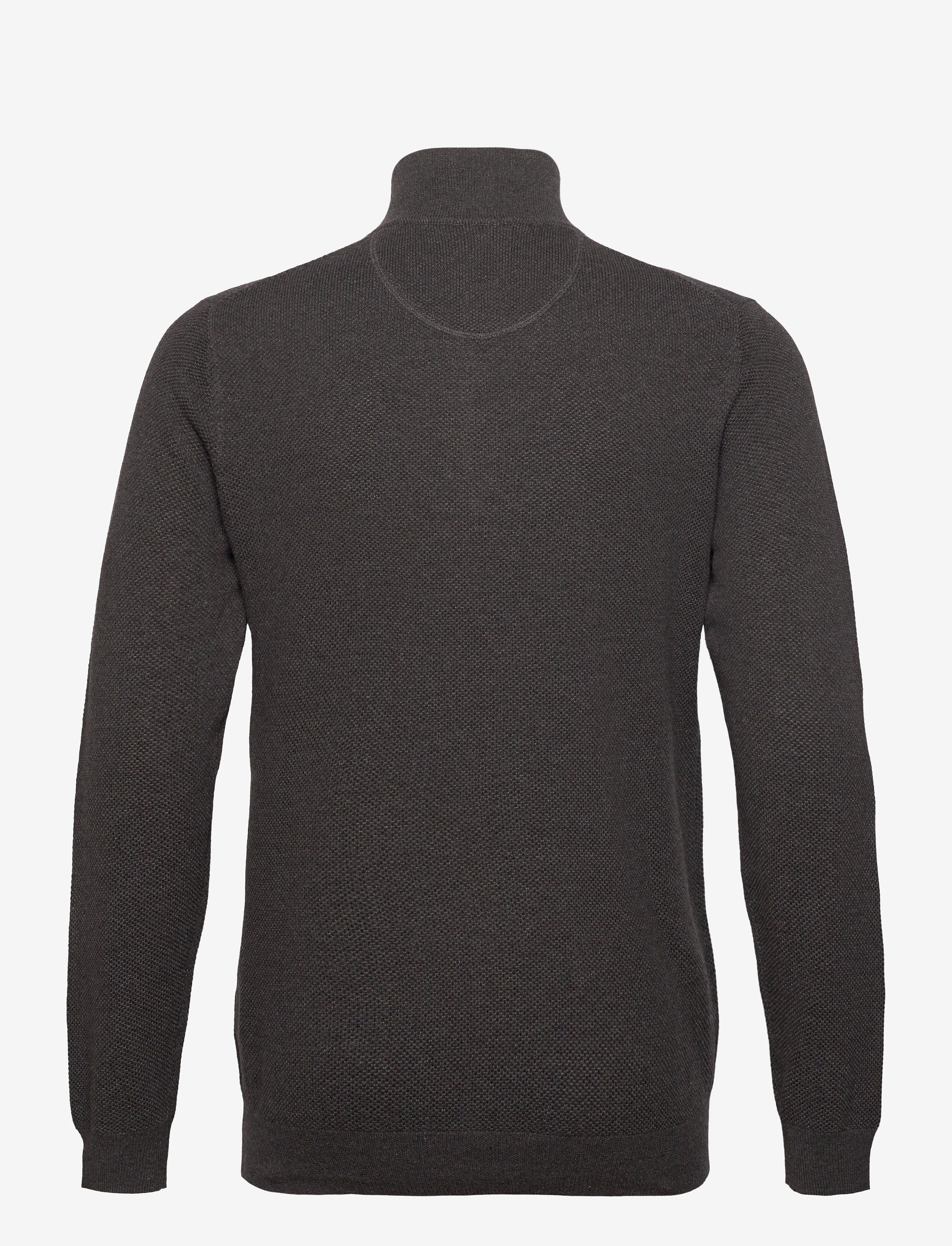 GANT - COTTON PIQUE HALF ZIP - antracit melange - 1