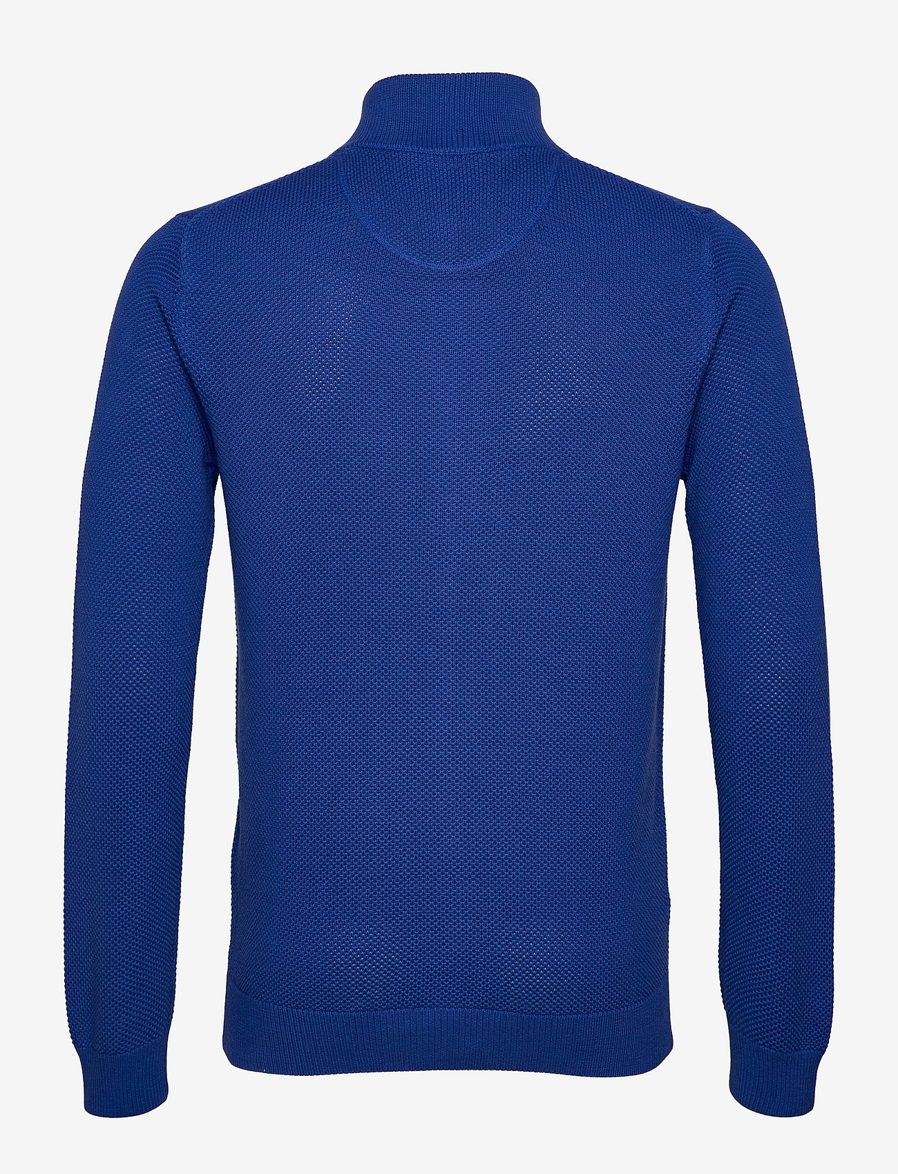 GANT - COTTON PIQUE ZIP CARDIGAN - college blue - 1