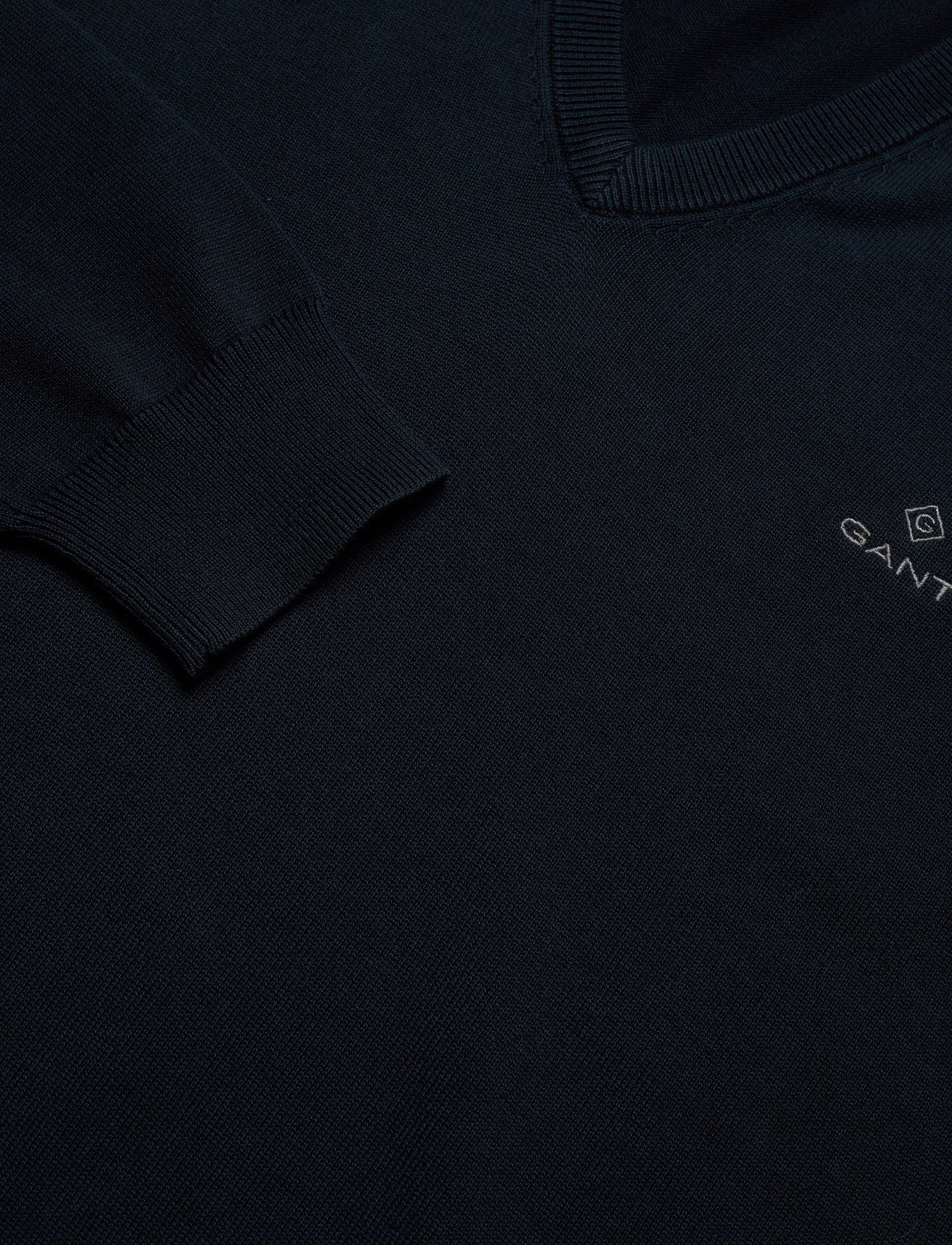 GANT - CLASSIC COTTON V-NECK - evening blue - 2