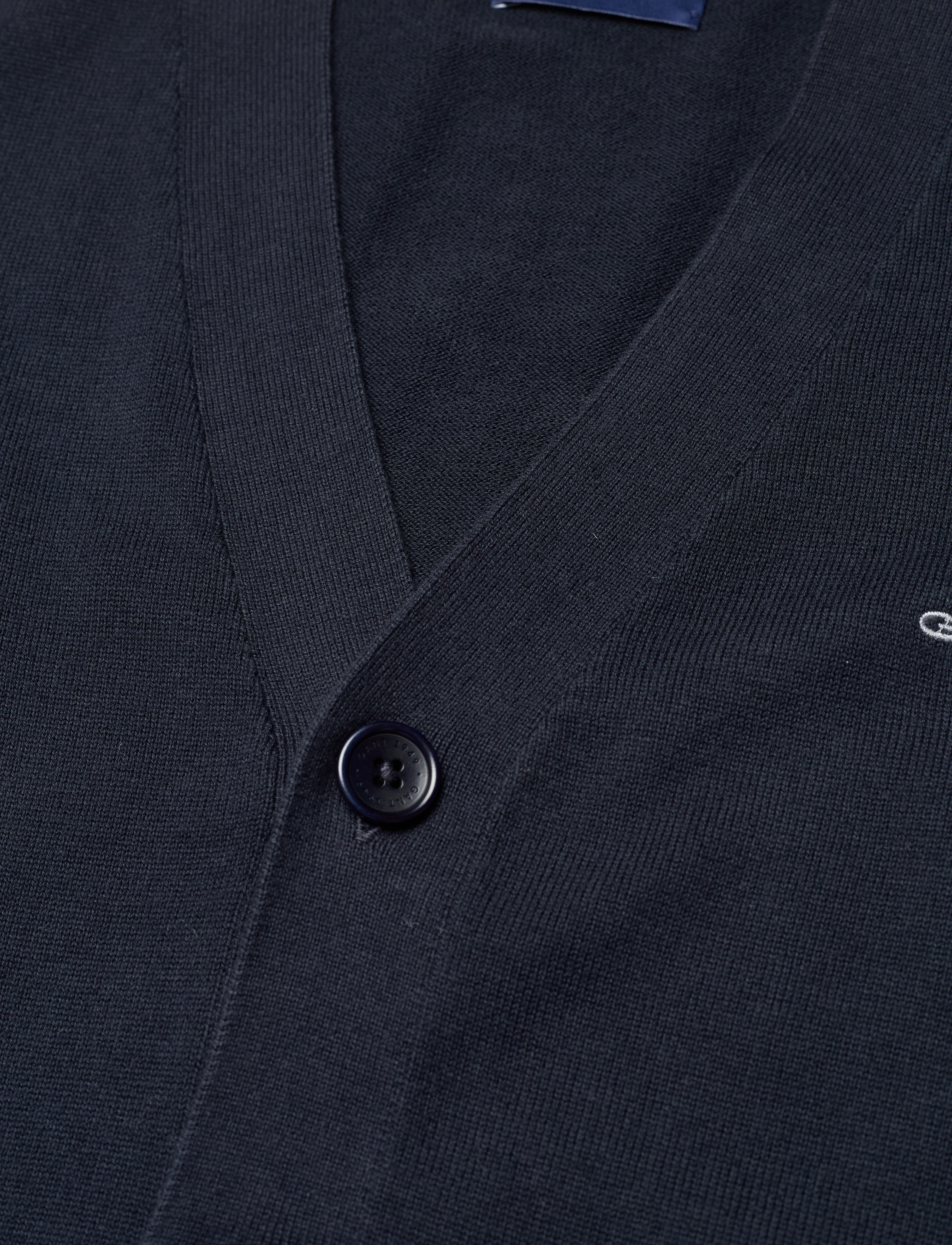 GANT - CLASSIC COTTON V-CARDIGAN - evening blue - 3