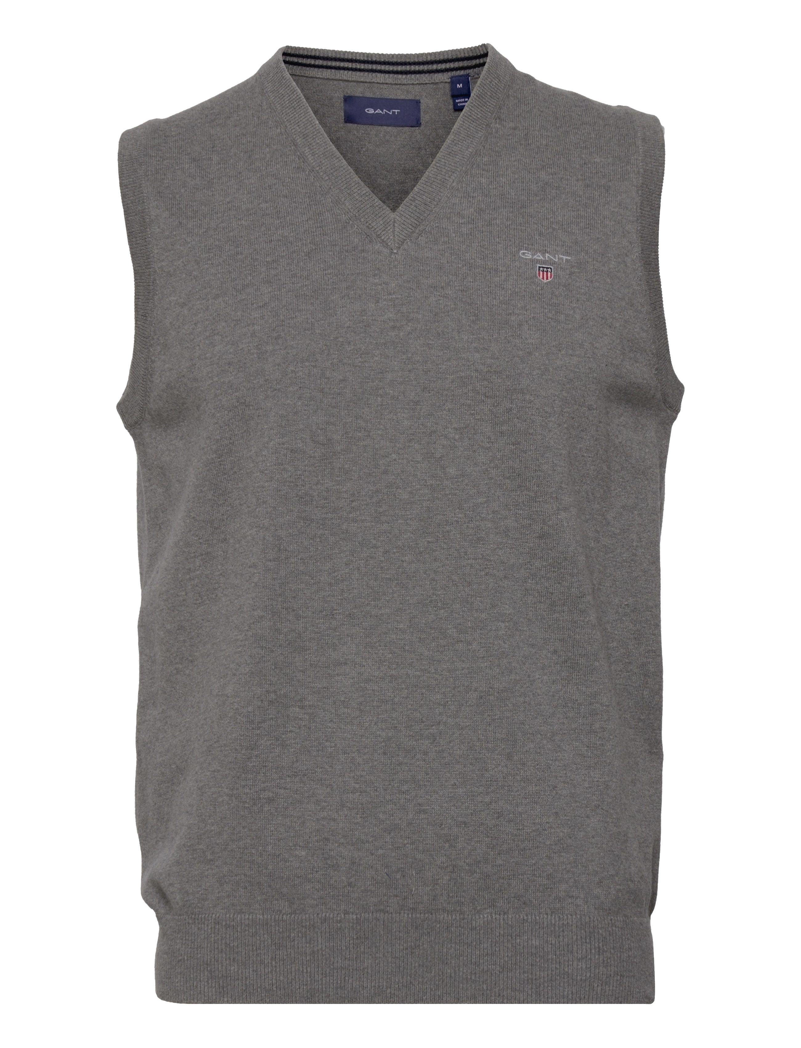 GANT - CLASSIC COTTON SLIPOVER - dark grey melange - 0