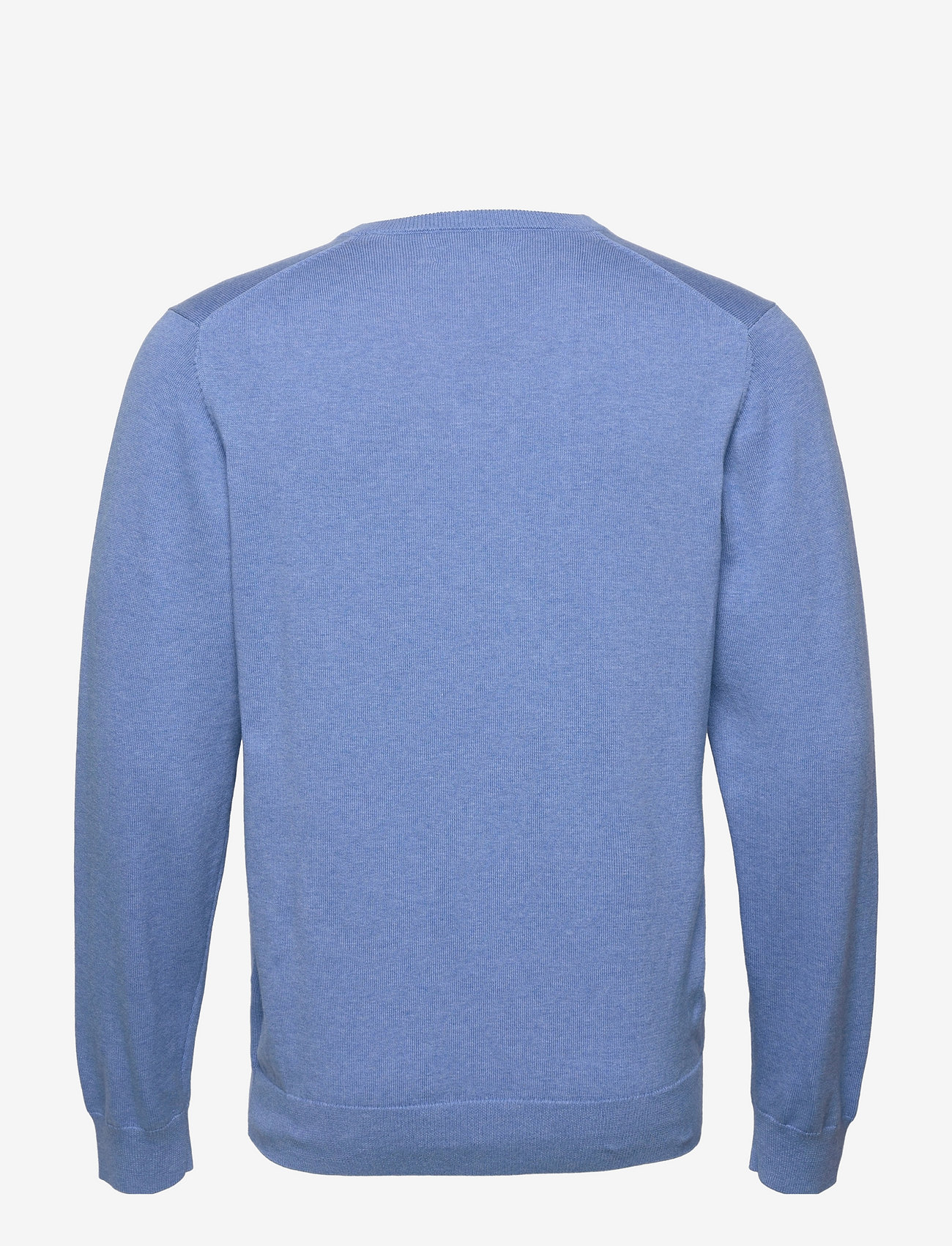 GANT - CLASSIC COTTON V-NECK - trøjer - blue melange - 1