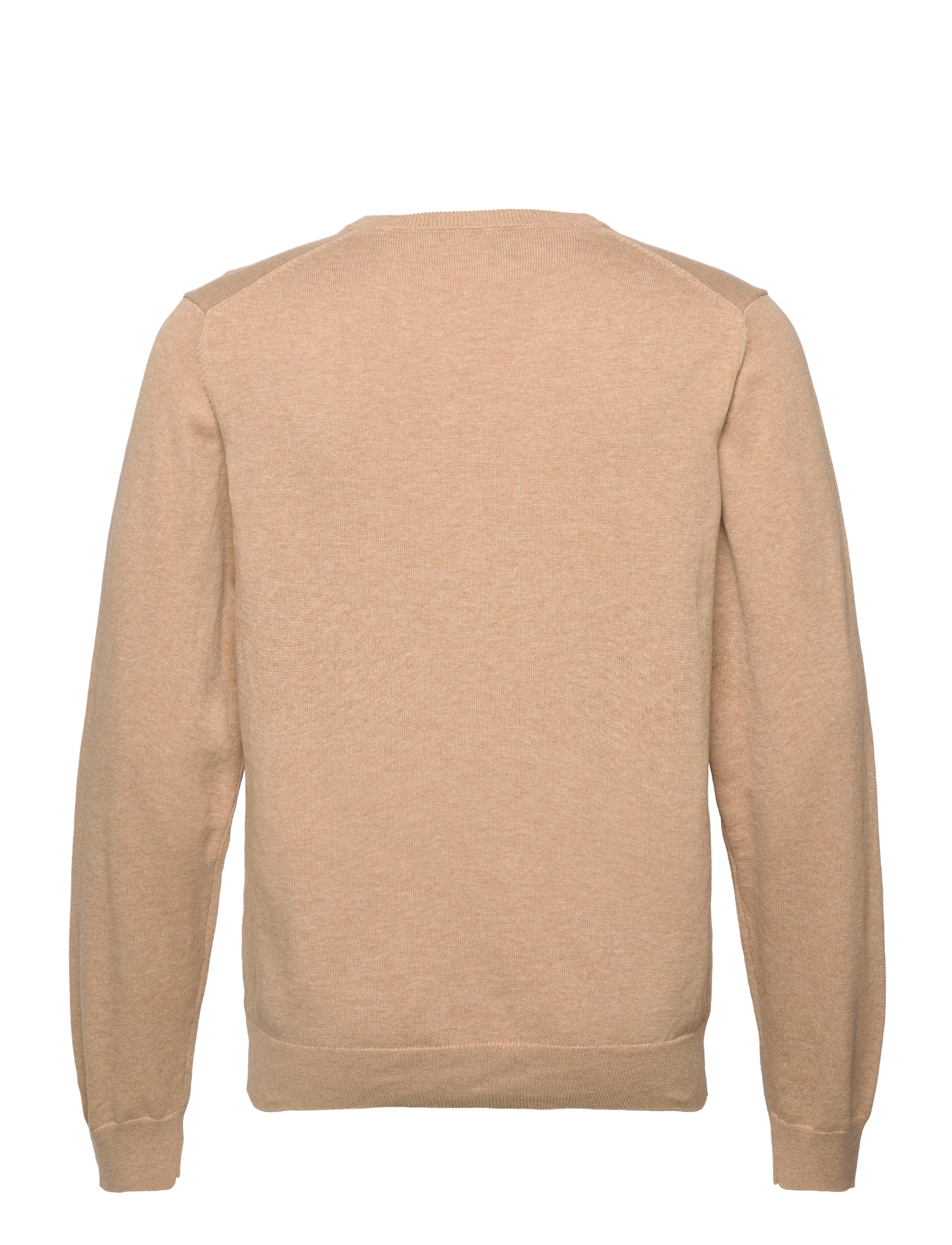 GANT - CLASSIC COTTON V-NECK - khaki mel - 1