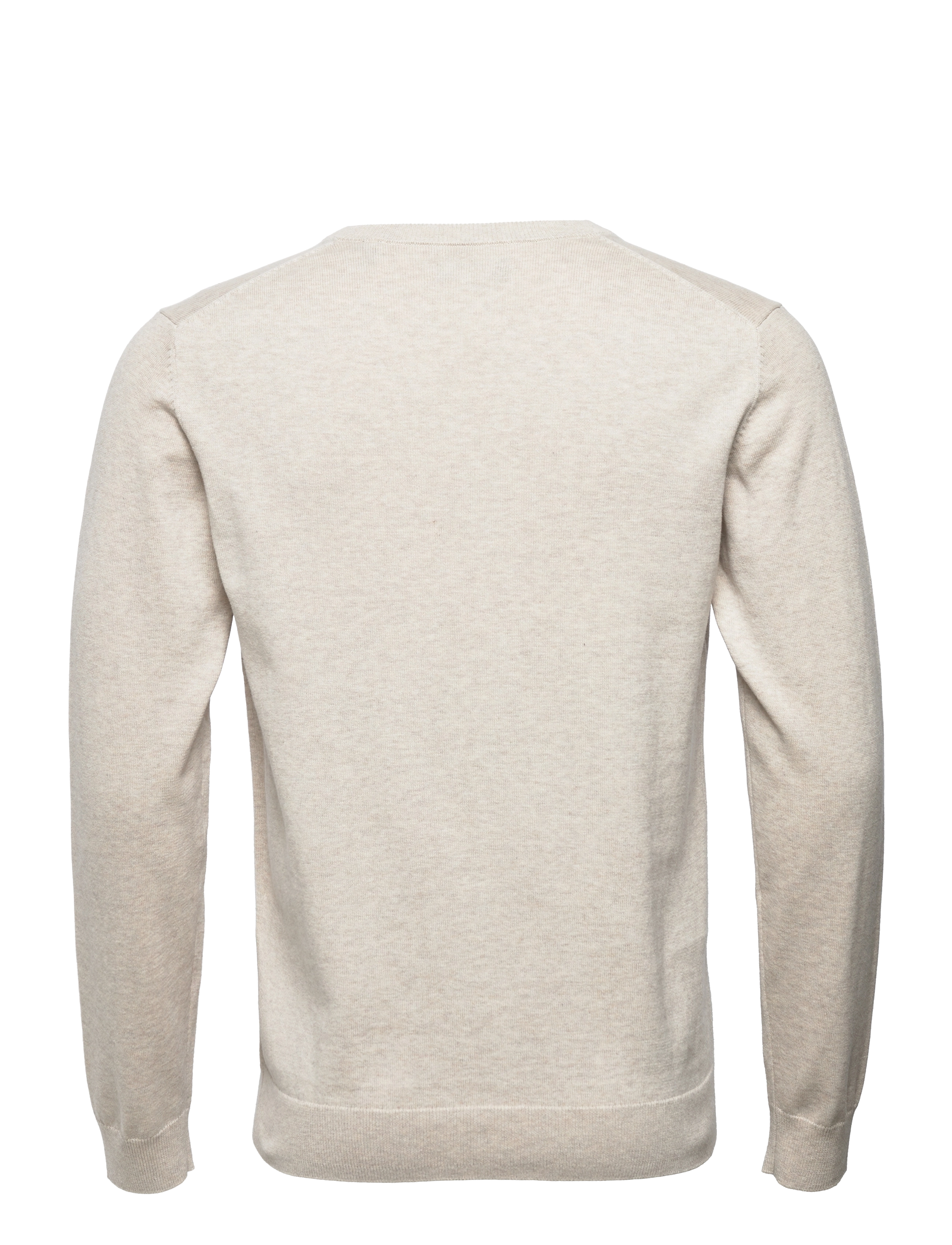 GANT - CLASSIC COTTON V-NECK - light beige melange - 1