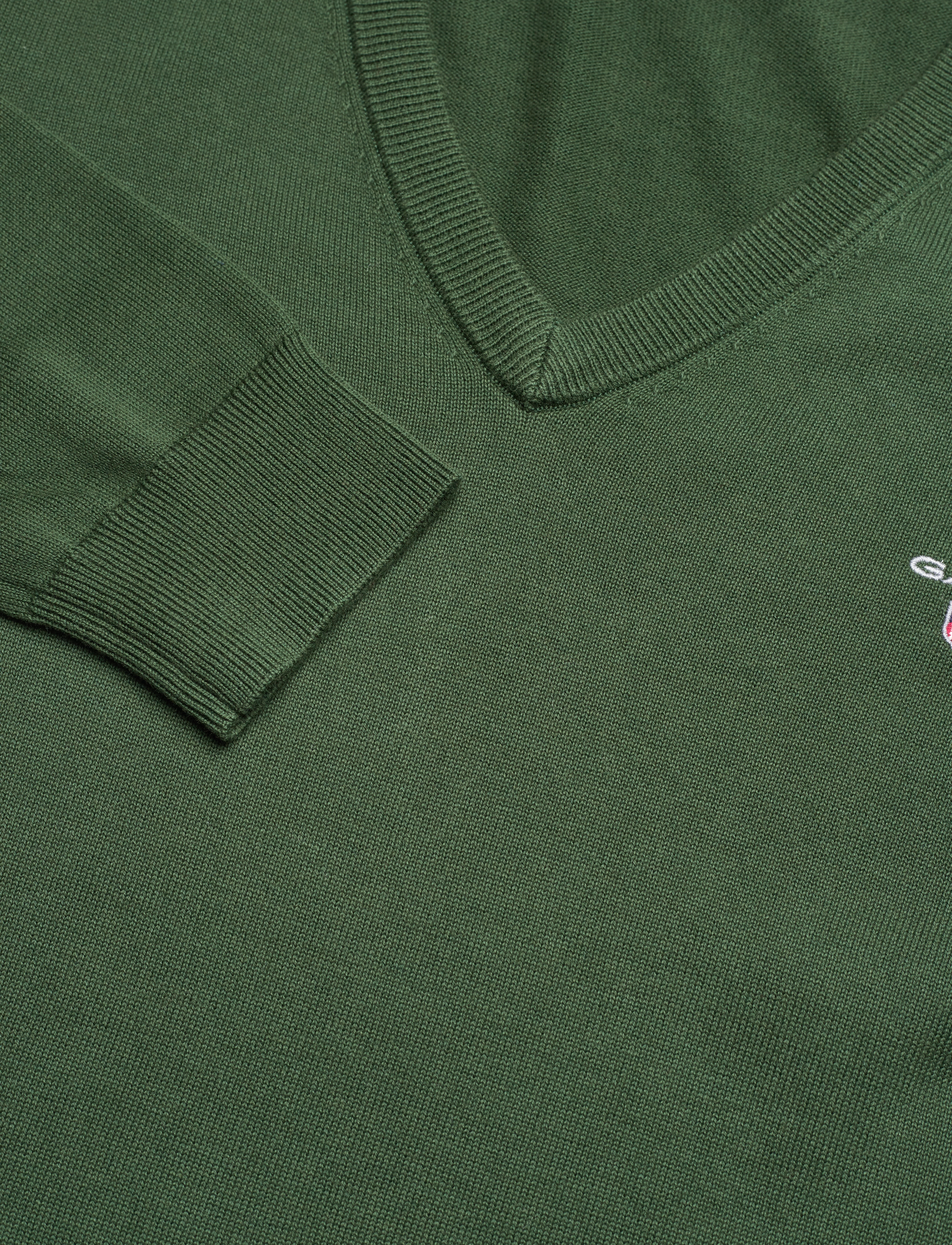 GANT - CLASSIC COTTON V-NECK - storm green - 2