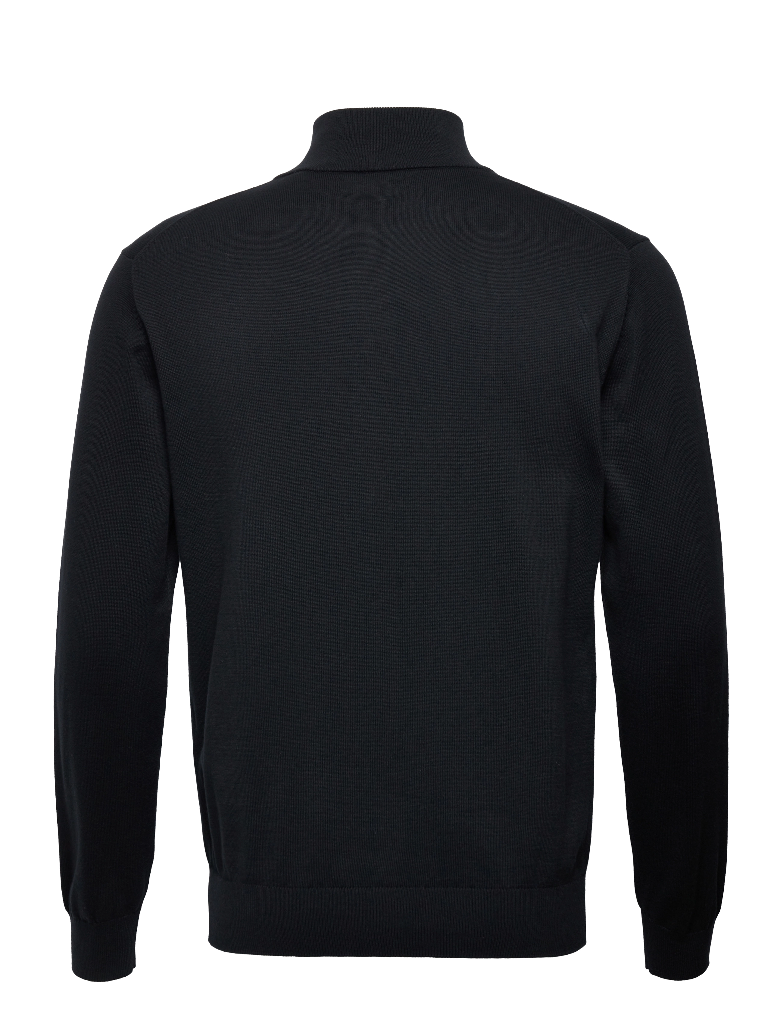 GANT - CLASSIC COTTON ZIP CARDIGAN - black - 1