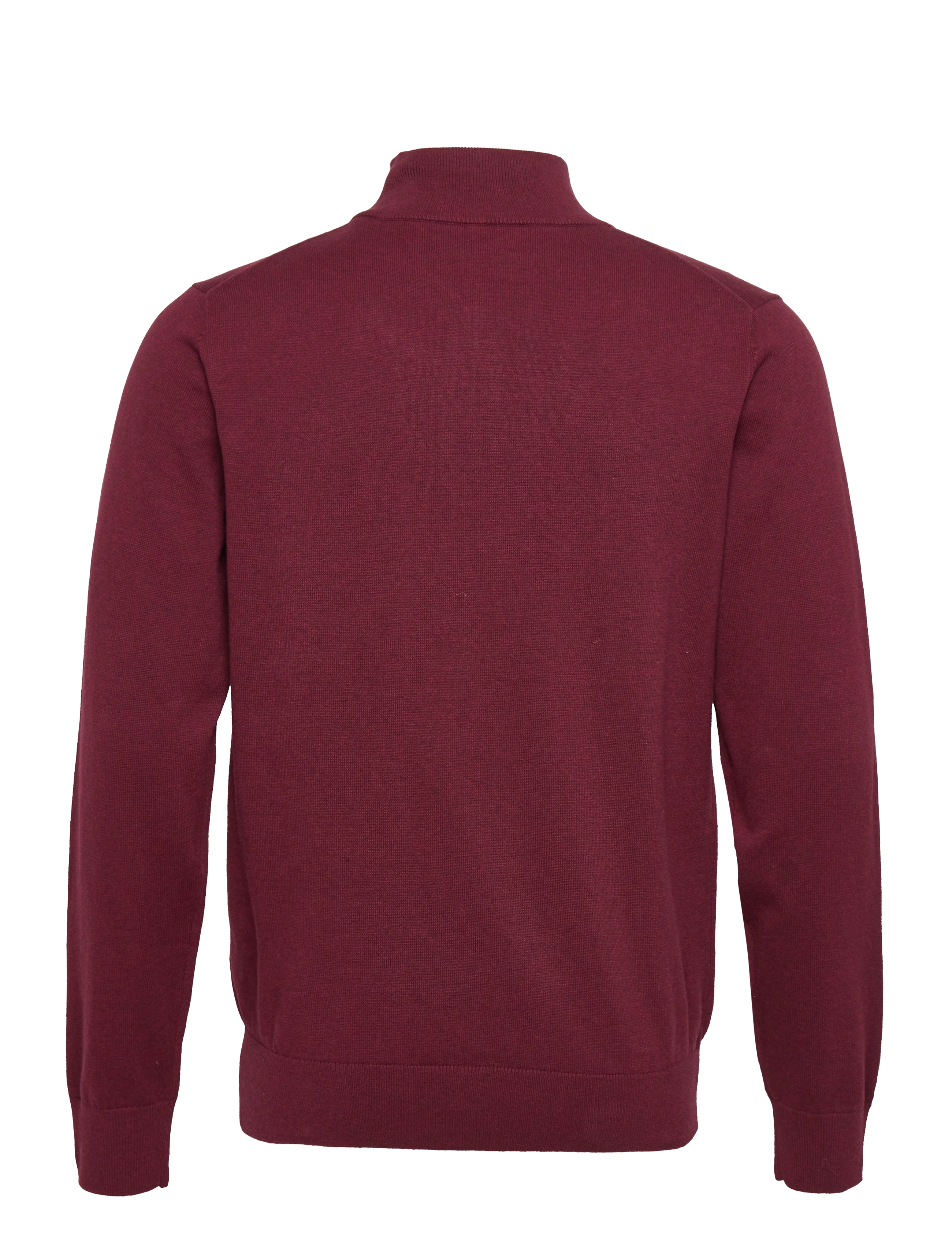 GANT - CLASSIC COTTON HALF ZIP - dk. burgundy mel - 1