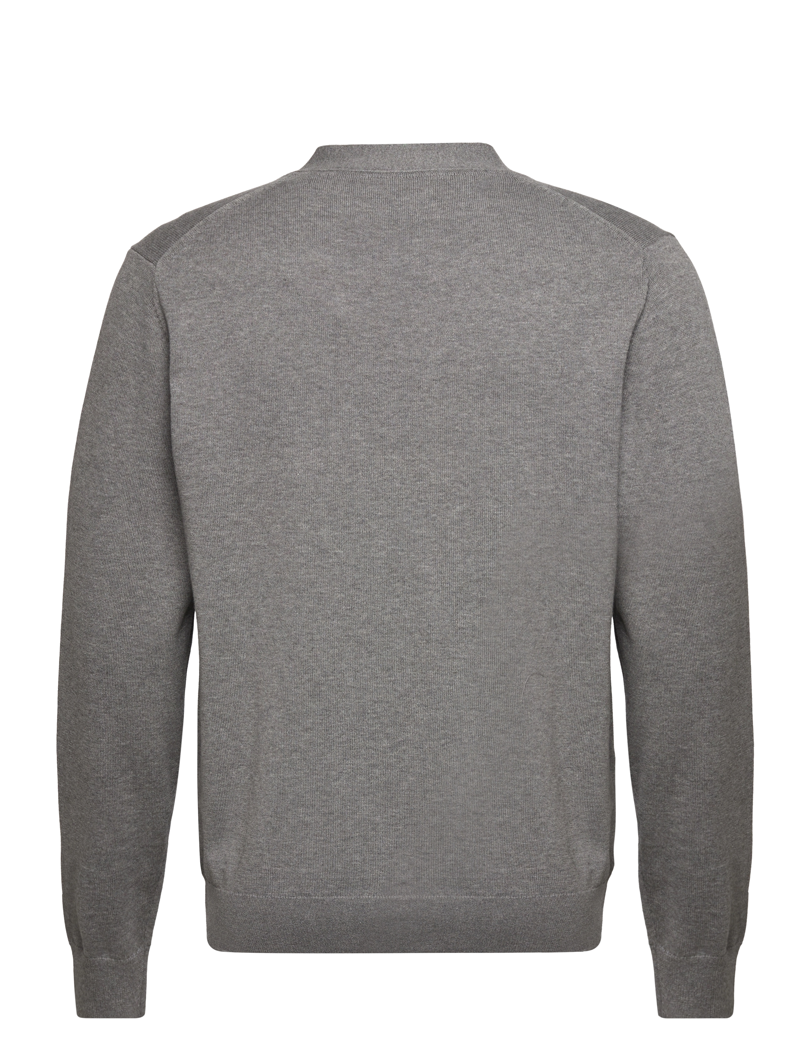 Gant - CLASSIC COTTON V-CARDIGAN - cardigans - dark grey melange - 2