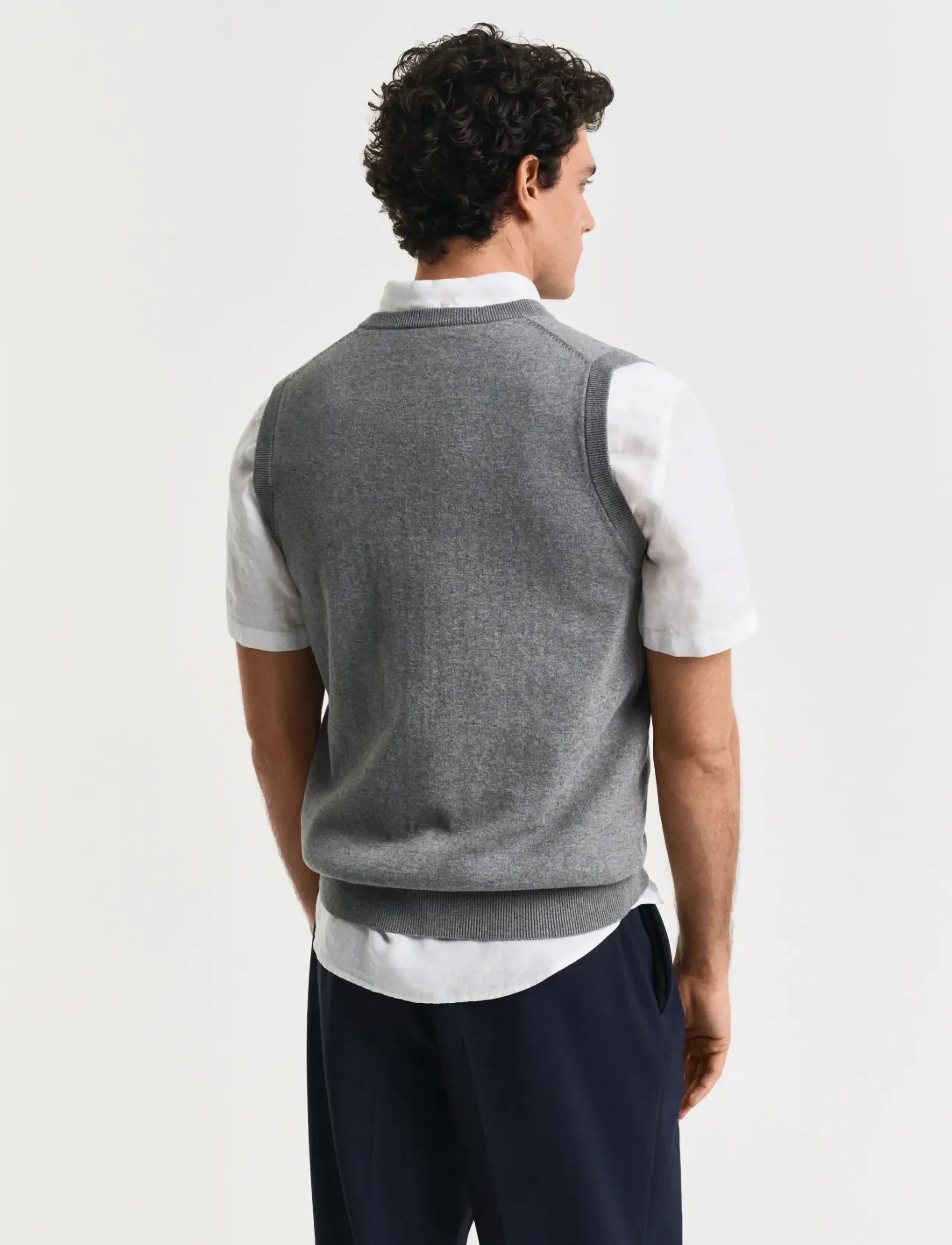 Gant - CLASSIC COTTON SLIPOVER - dark grey melange - 3