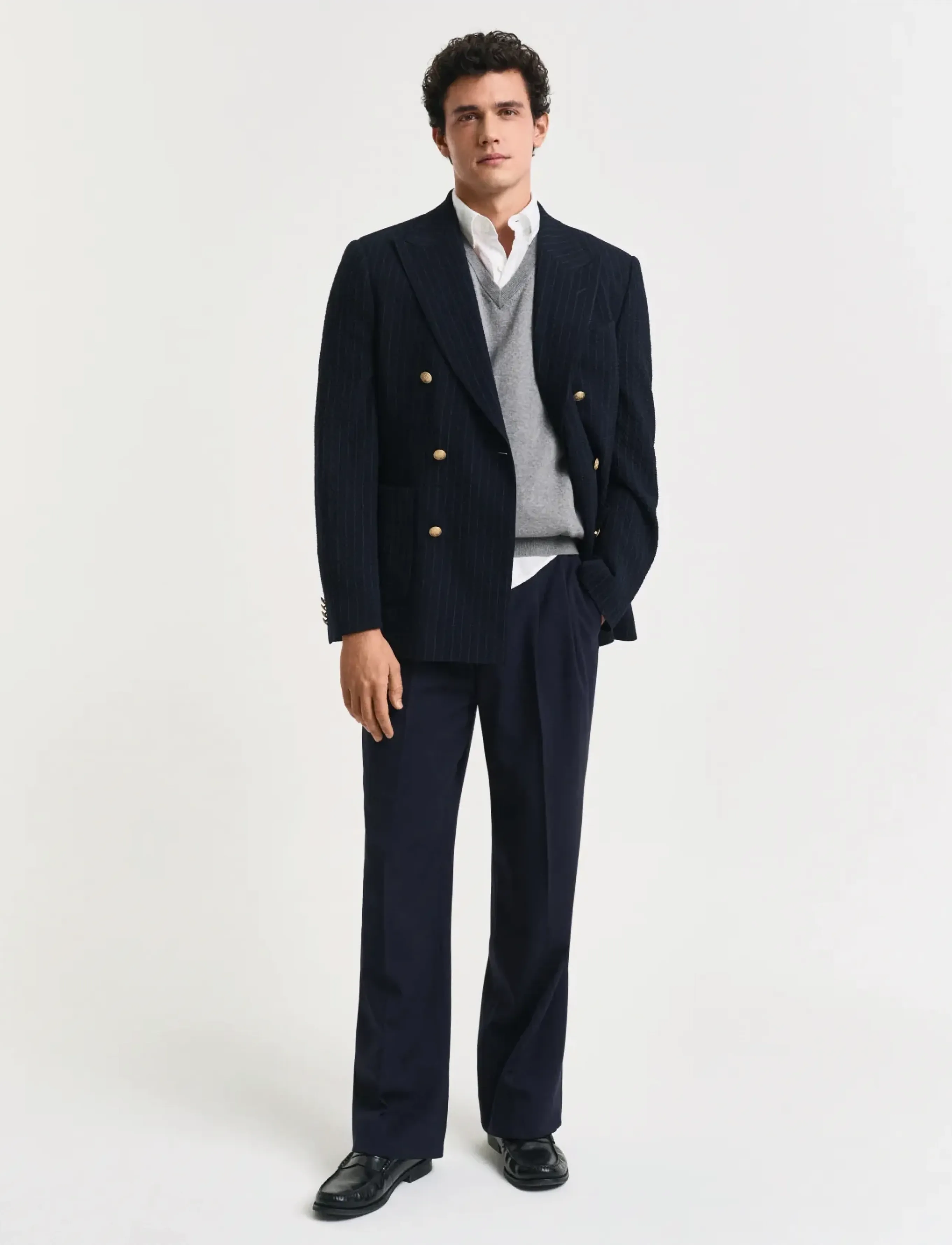 Gant - CLASSIC COTTON SLIPOVER - dark grey melange - 5
