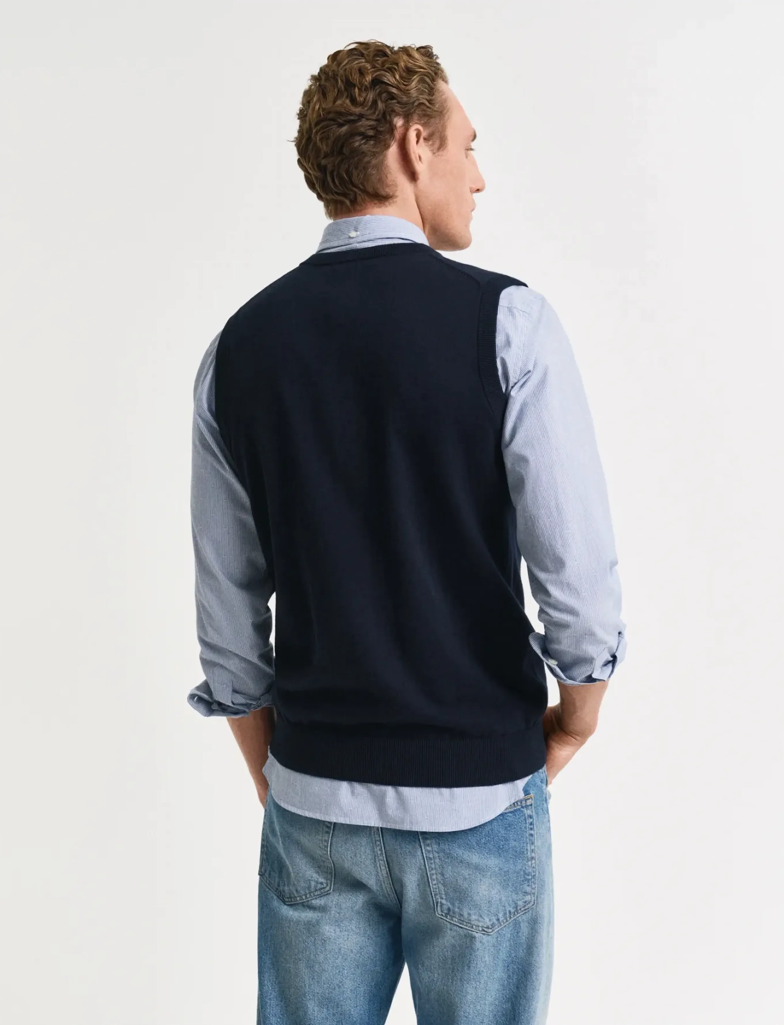Gant - CLASSIC COTTON SLIPOVER - evening blue - 3