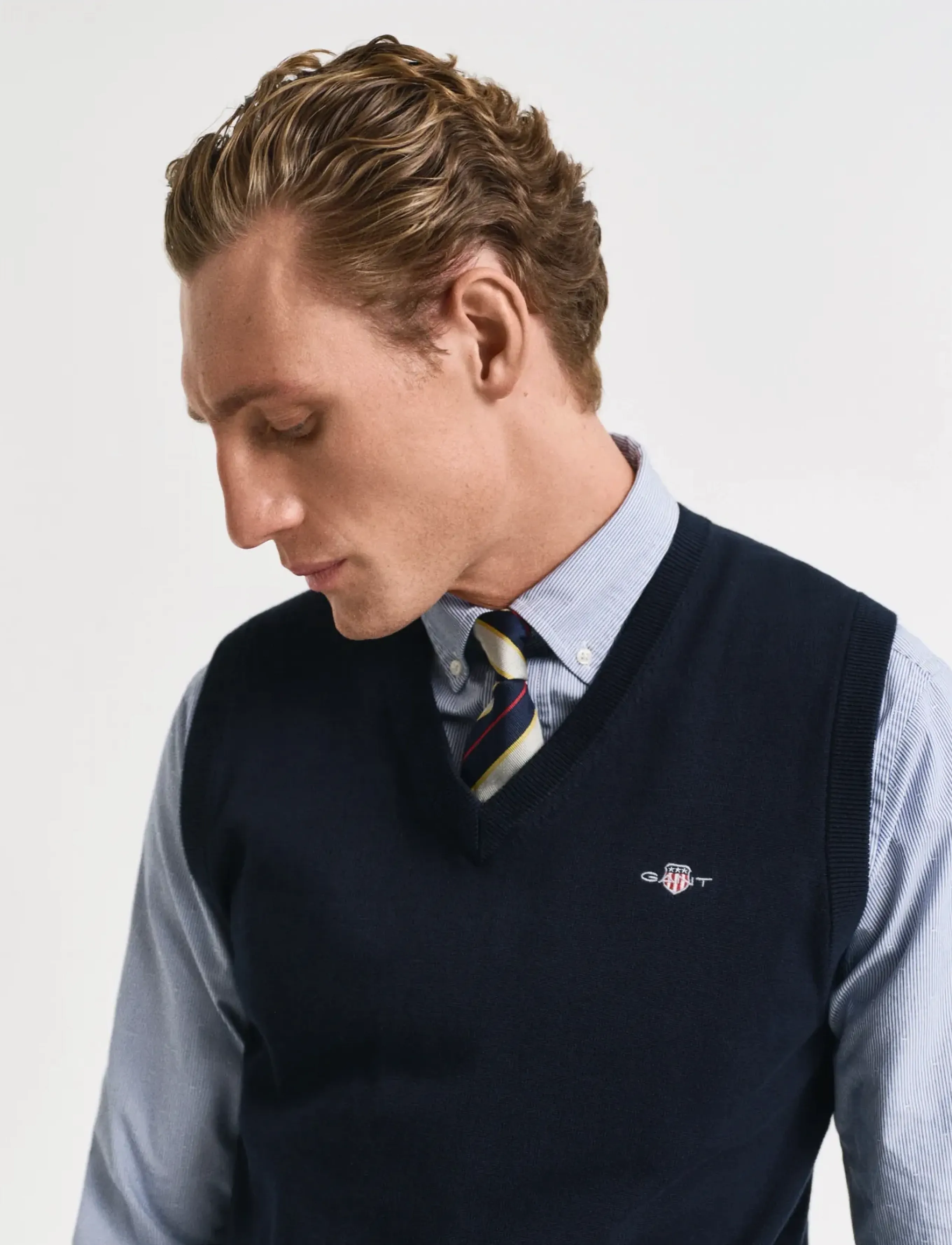 Gant - CLASSIC COTTON SLIPOVER - evening blue - 4