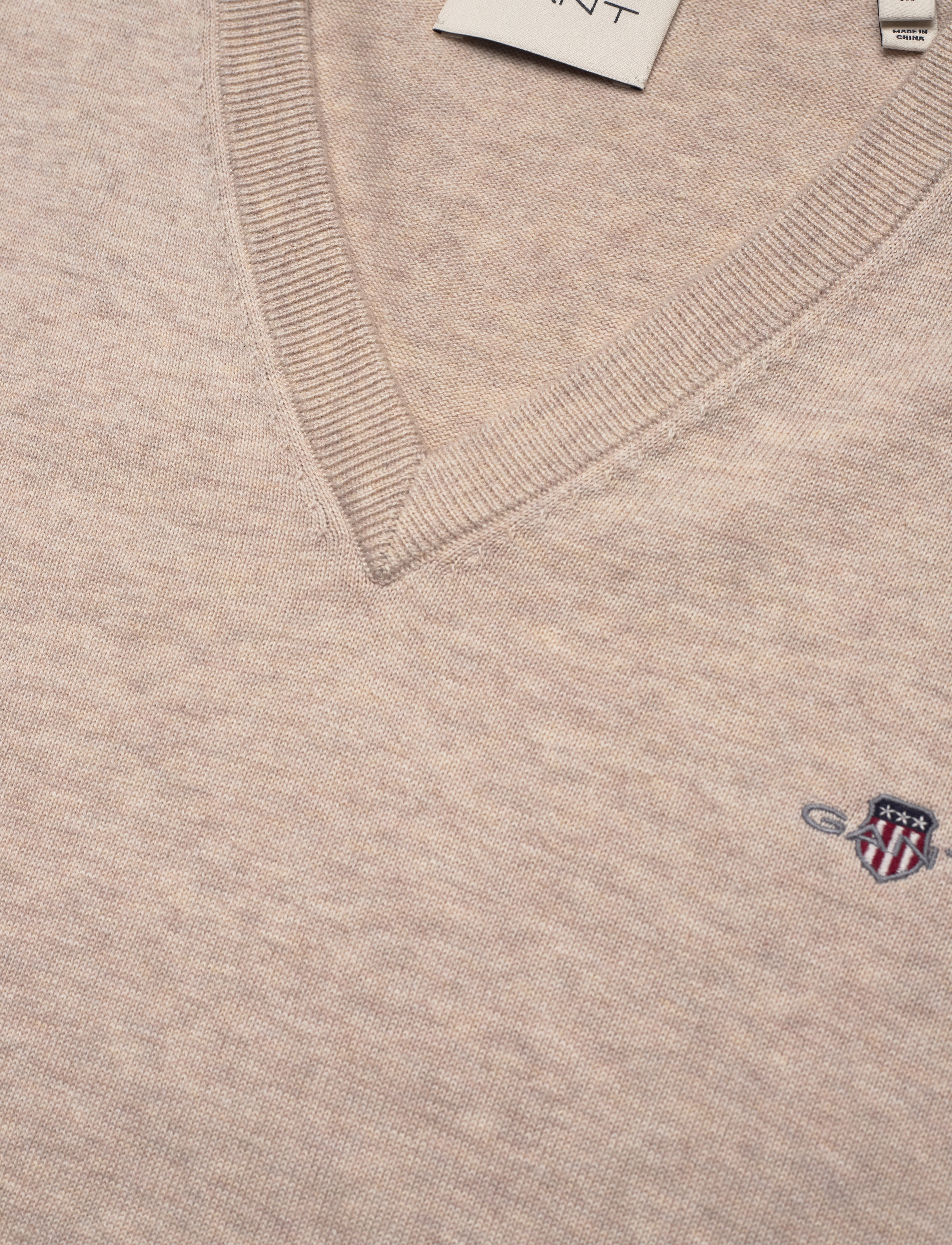 Gant - CLASSIC COTTON SLIPOVER - light beige melange - 2