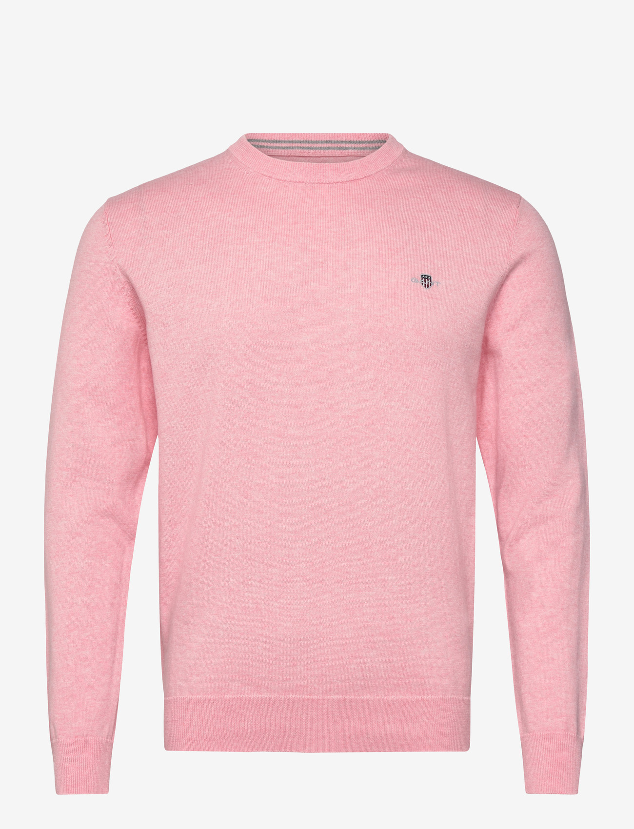 Gant - CLASSIC COTTON C-NECK - rund hals - california pink melange - 1