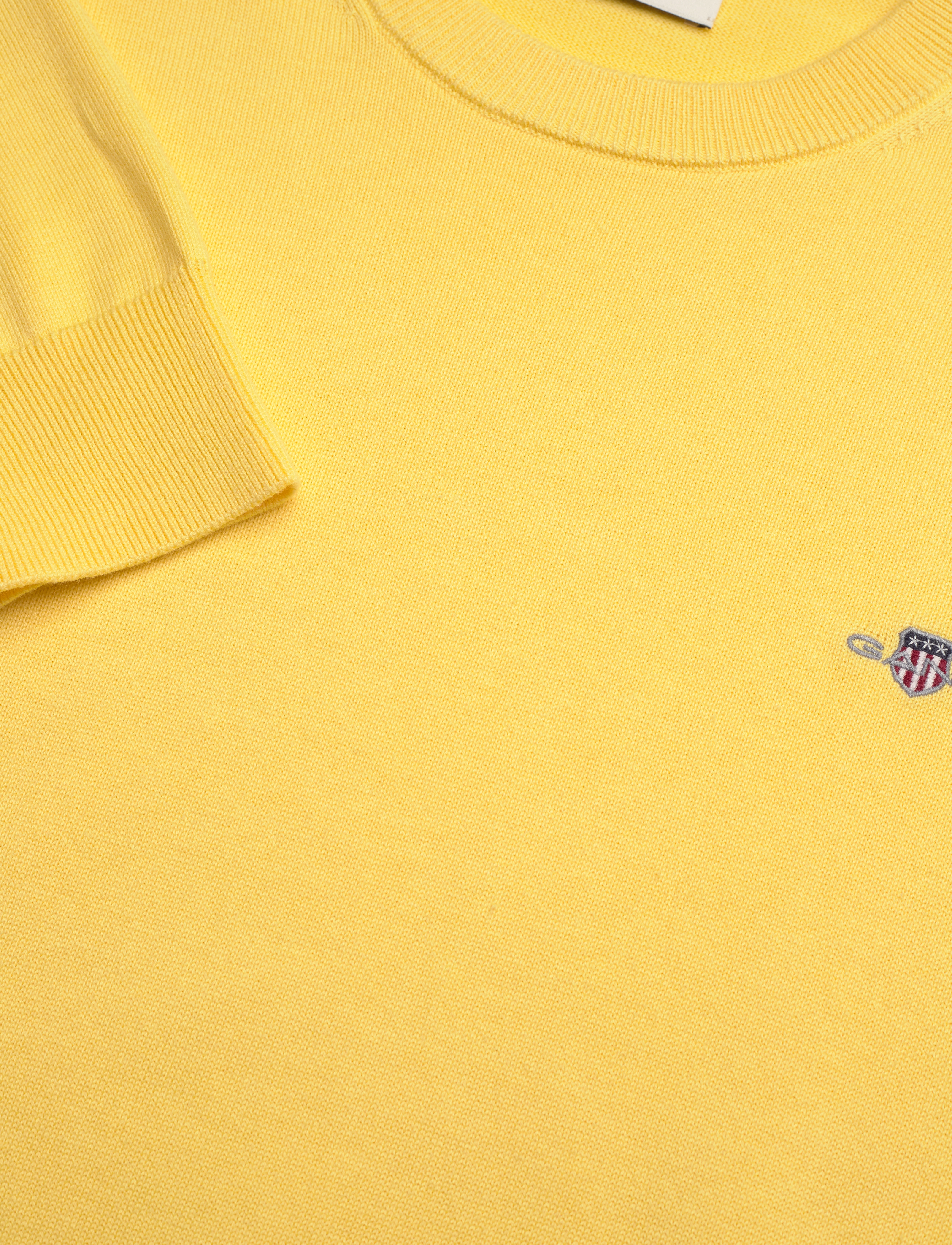 Gant - CLASSIC COTTON C-NECK - rundhals - banana yellow - 2