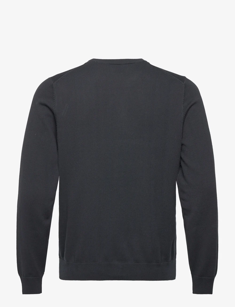 GANT - CLASSIC COTTON C-NECK - knitted round necks - black - 2