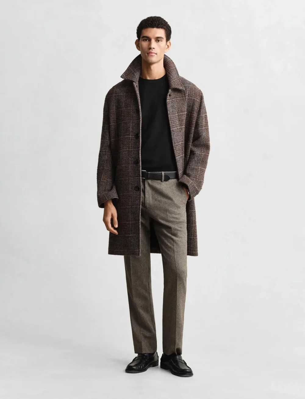 GANT - CLASSIC COTTON C-NECK - knitted round necks - black - 5