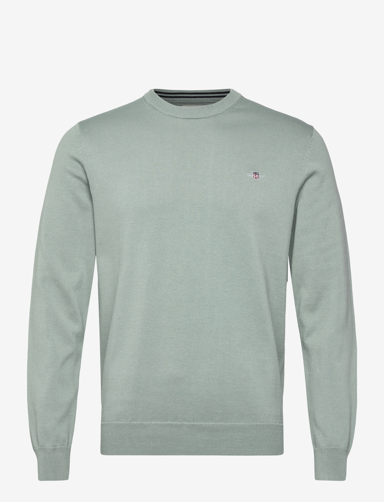 Gant - CLASSIC COTTON C-NECK - rundhals - ceramic grey - 1
