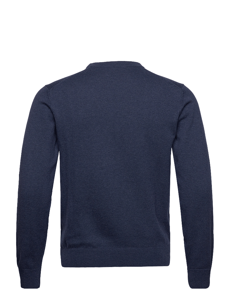 GANT - CLASSIC COTTON C-NECK - knitted round necks - dark jeansblue melange - 2