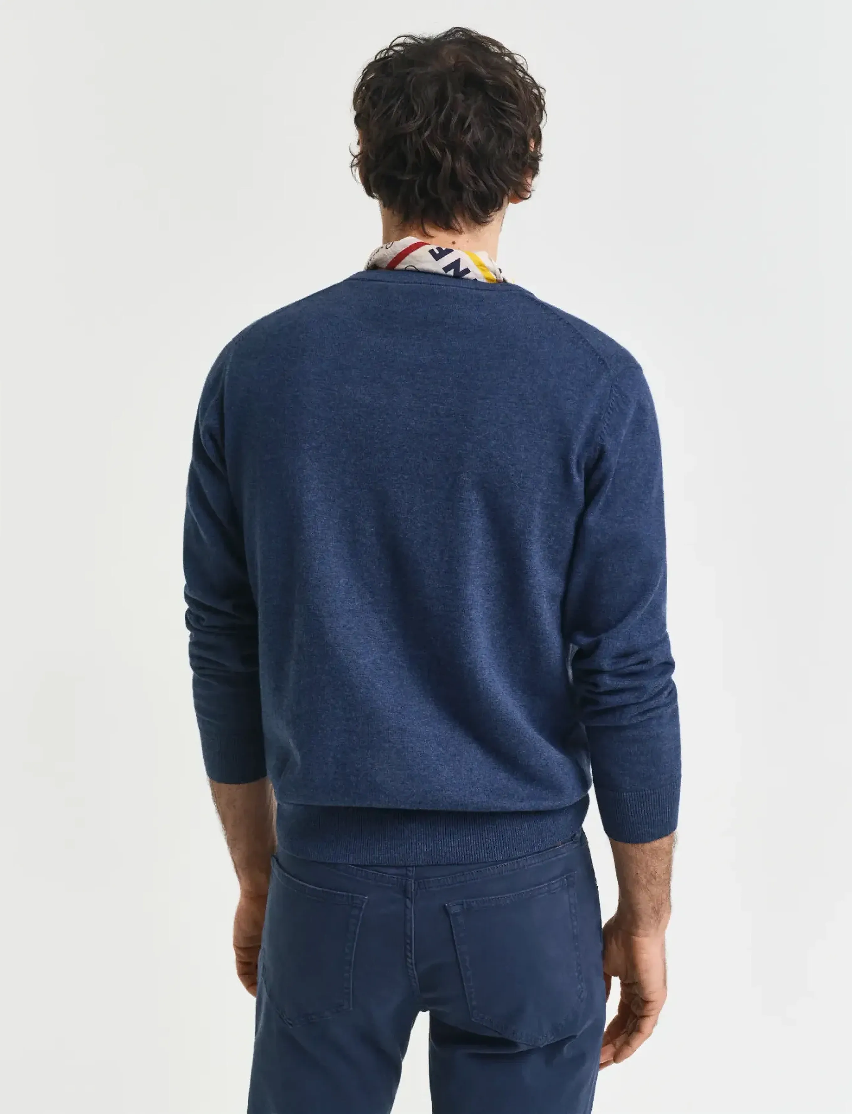 Gant - CLASSIC COTTON C-NECK - pulls col rond - dark jeansblue melange - 3